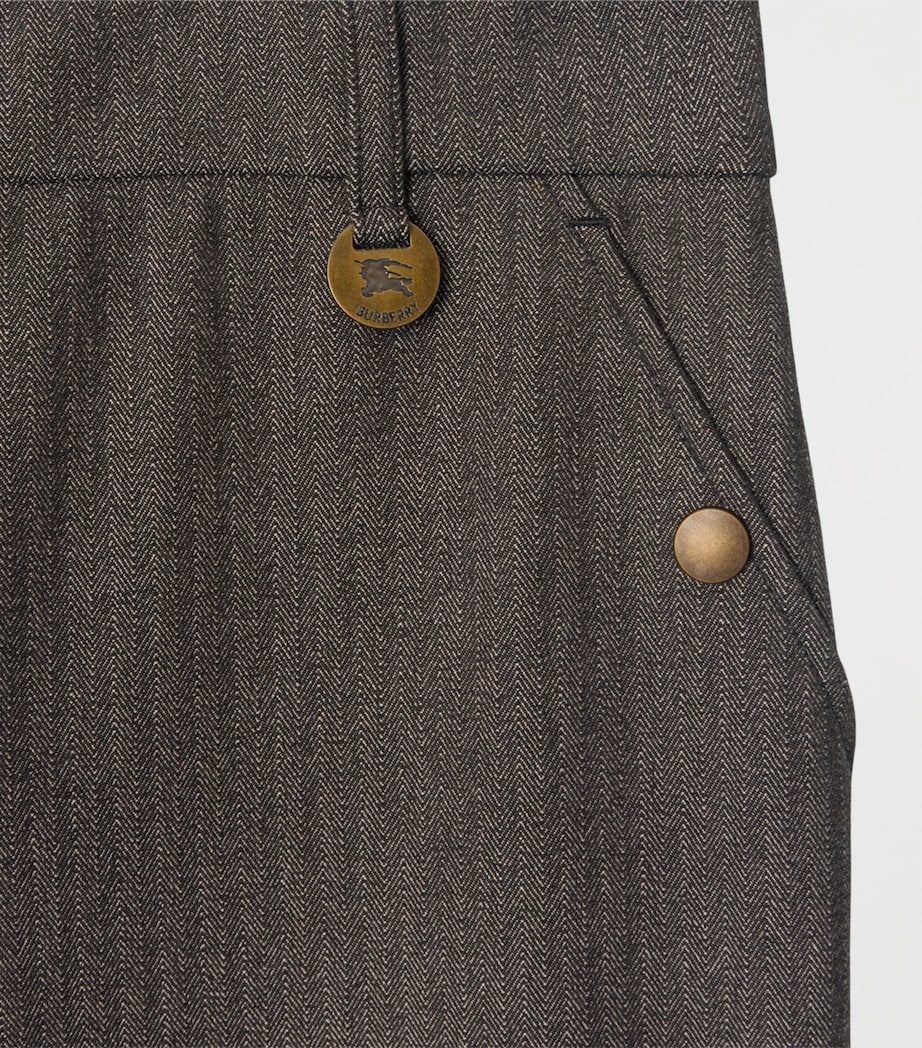 Stretch Cotton Herringbone Jodhpurs WLNUT BRWN/TAUPE BGE Image 4