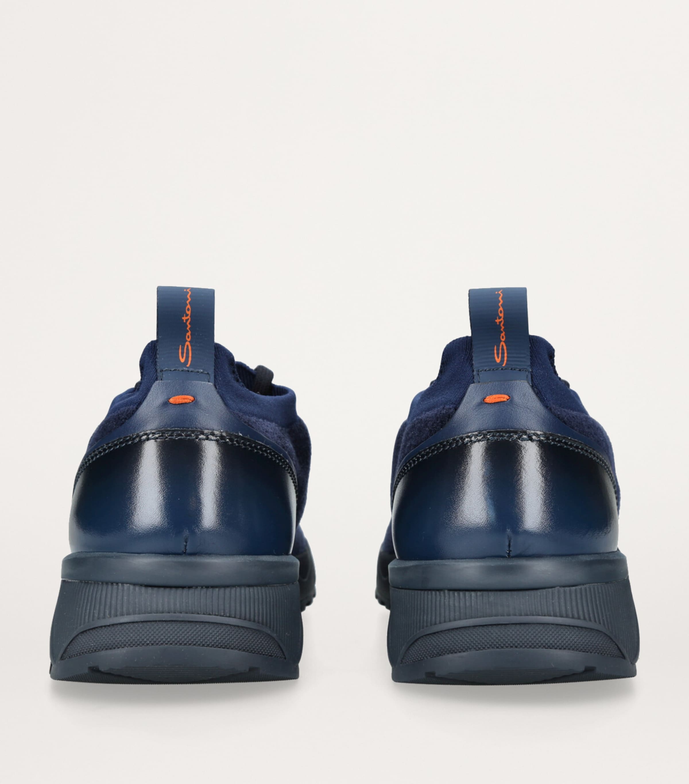 Santoni Technical-Knit Runner Sneakers Navy Image 2