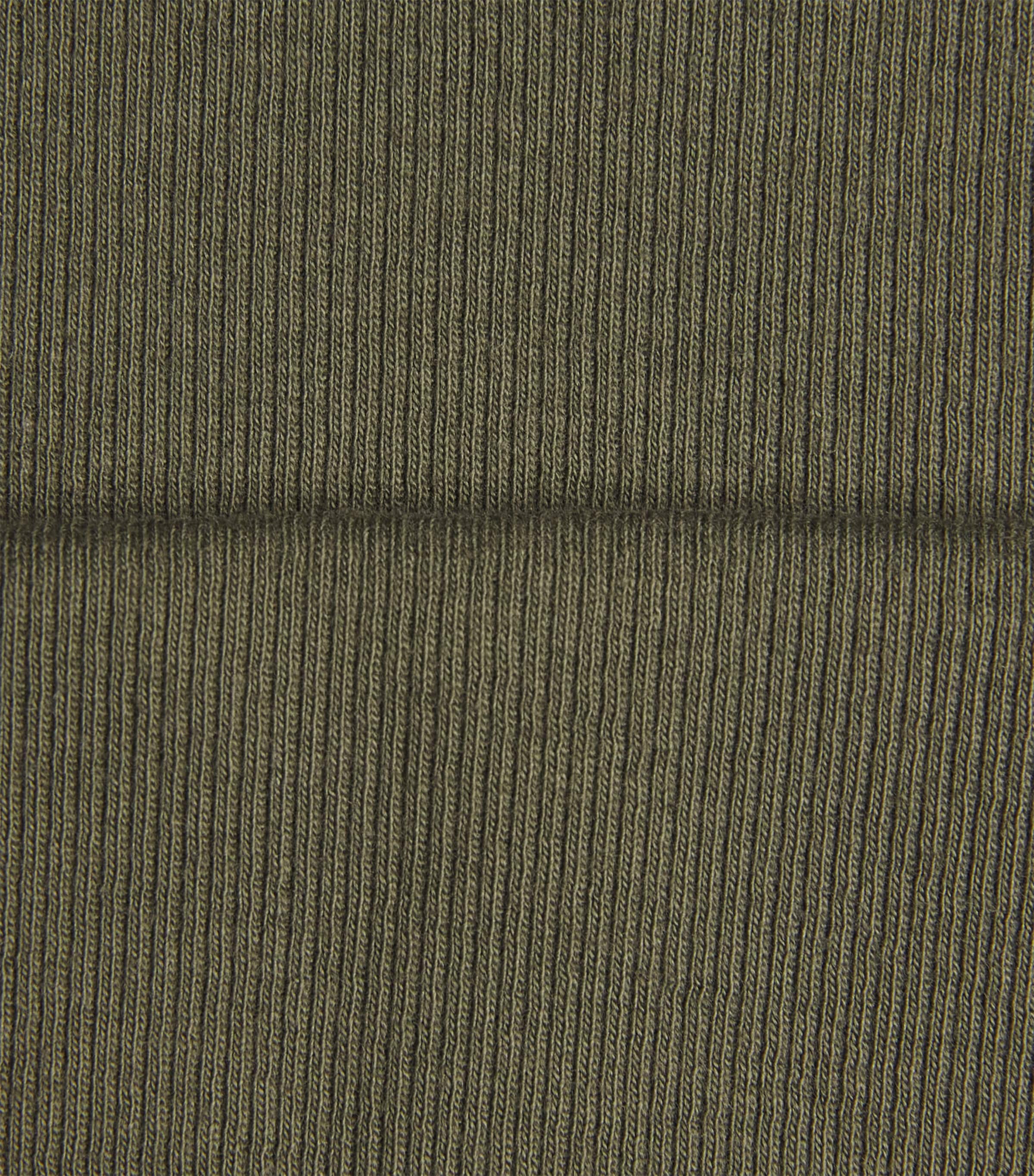 Stretch-Cotton Ribbed Saba Top PALM LEAF Image 5