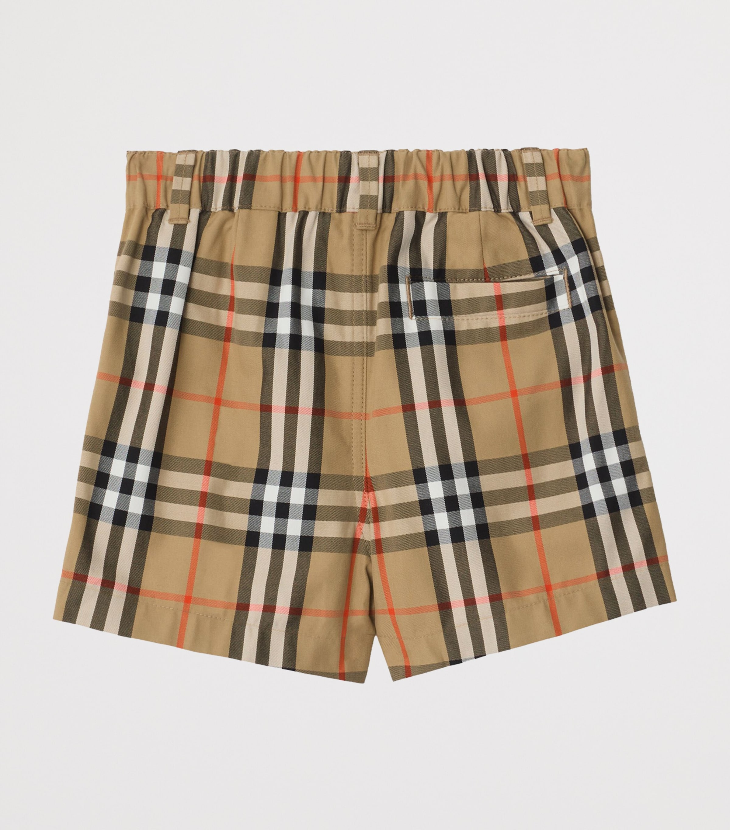 Cotton Check Shorts (6-36 Months) SAND IP CHECK Image 2