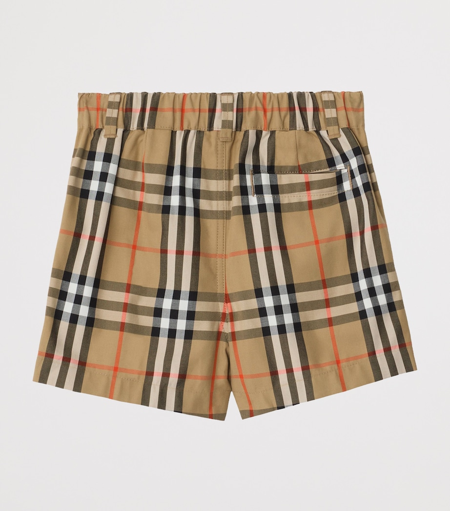 Cotton Check Shorts (6-36 Months) SAND IP CHECK Image 2