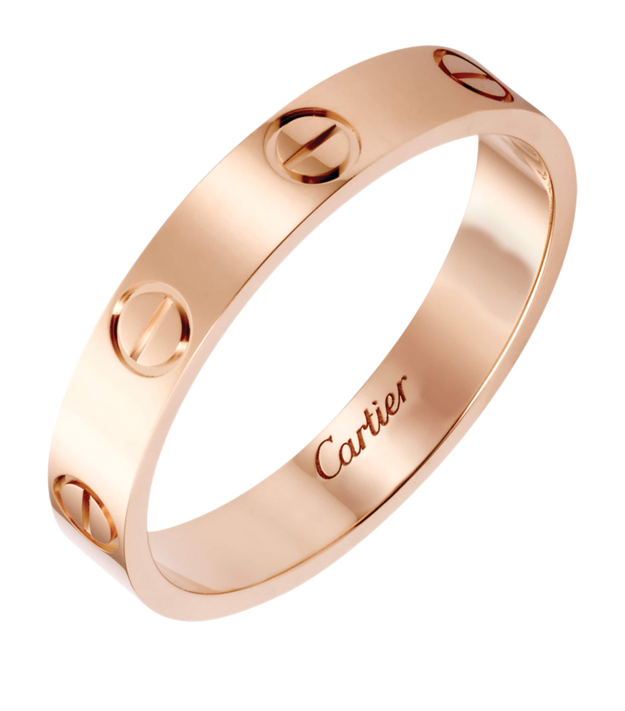 Rose Gold LOVE Wedding Band MULTI Image 3