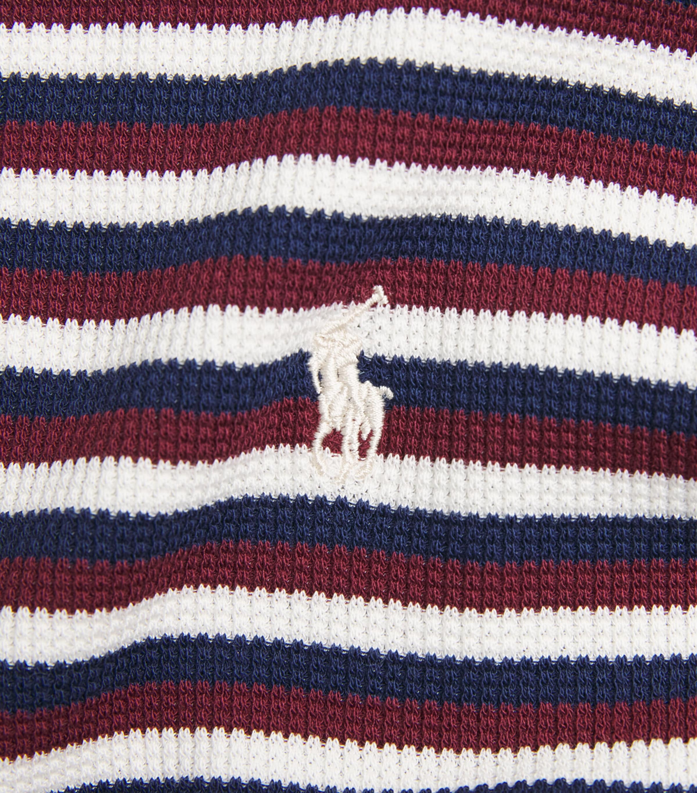 Polo Ralph Lauren Multi Cotton-Waffle Stripe Pyjama Set | Harrods UK