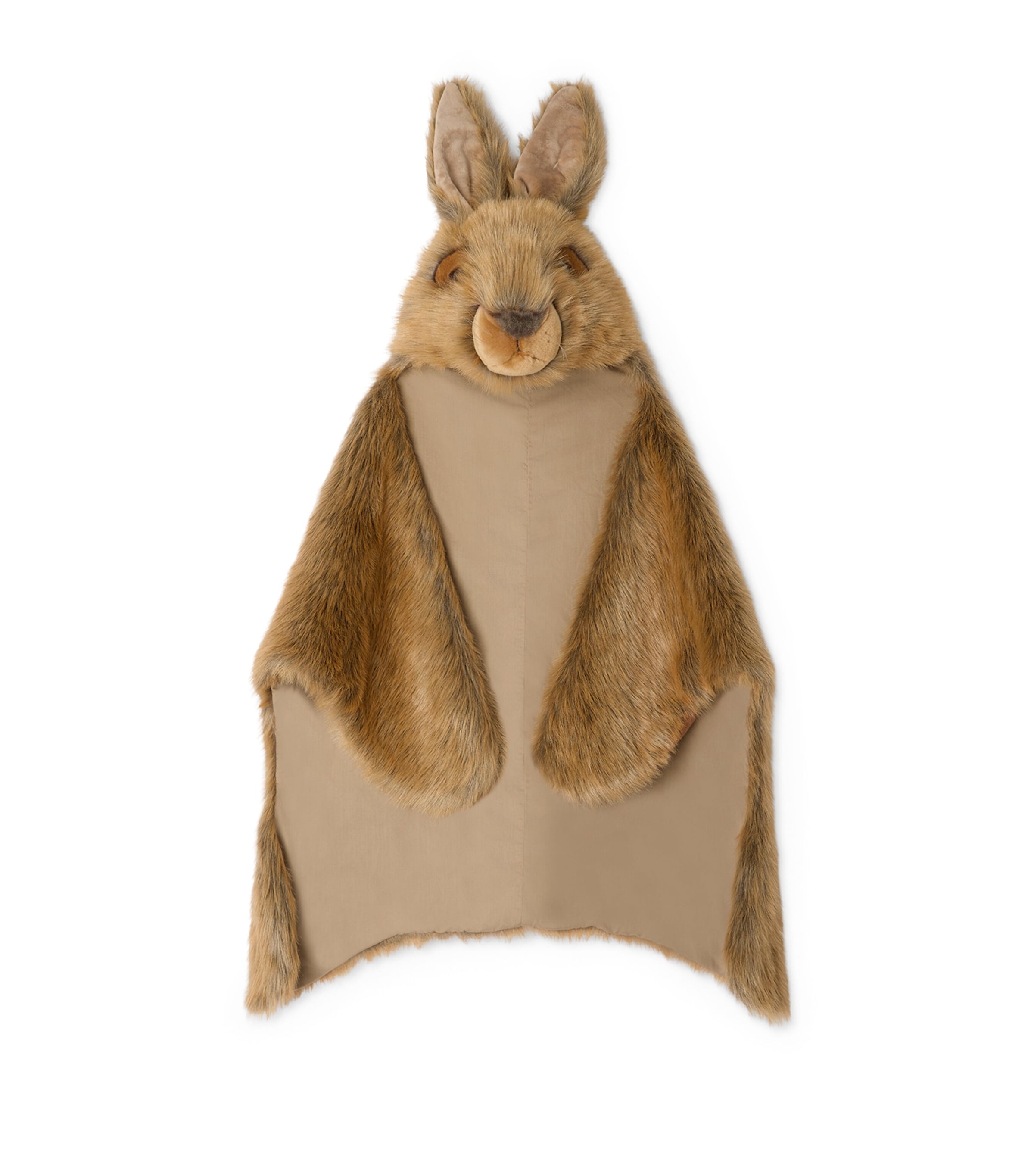 Faux Fur Rabbit Cape BEIGE Image 1