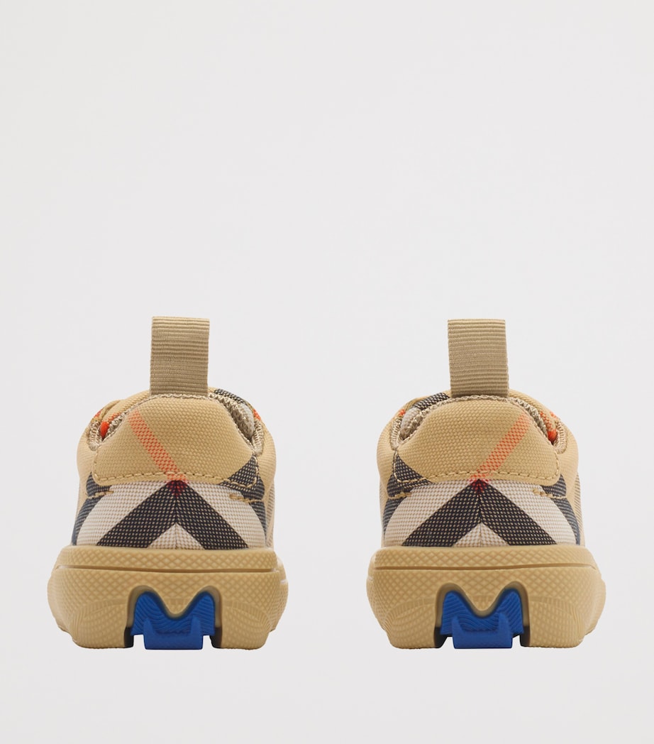 Cotton Check Sneakers SAND IP CHECK Image 3
