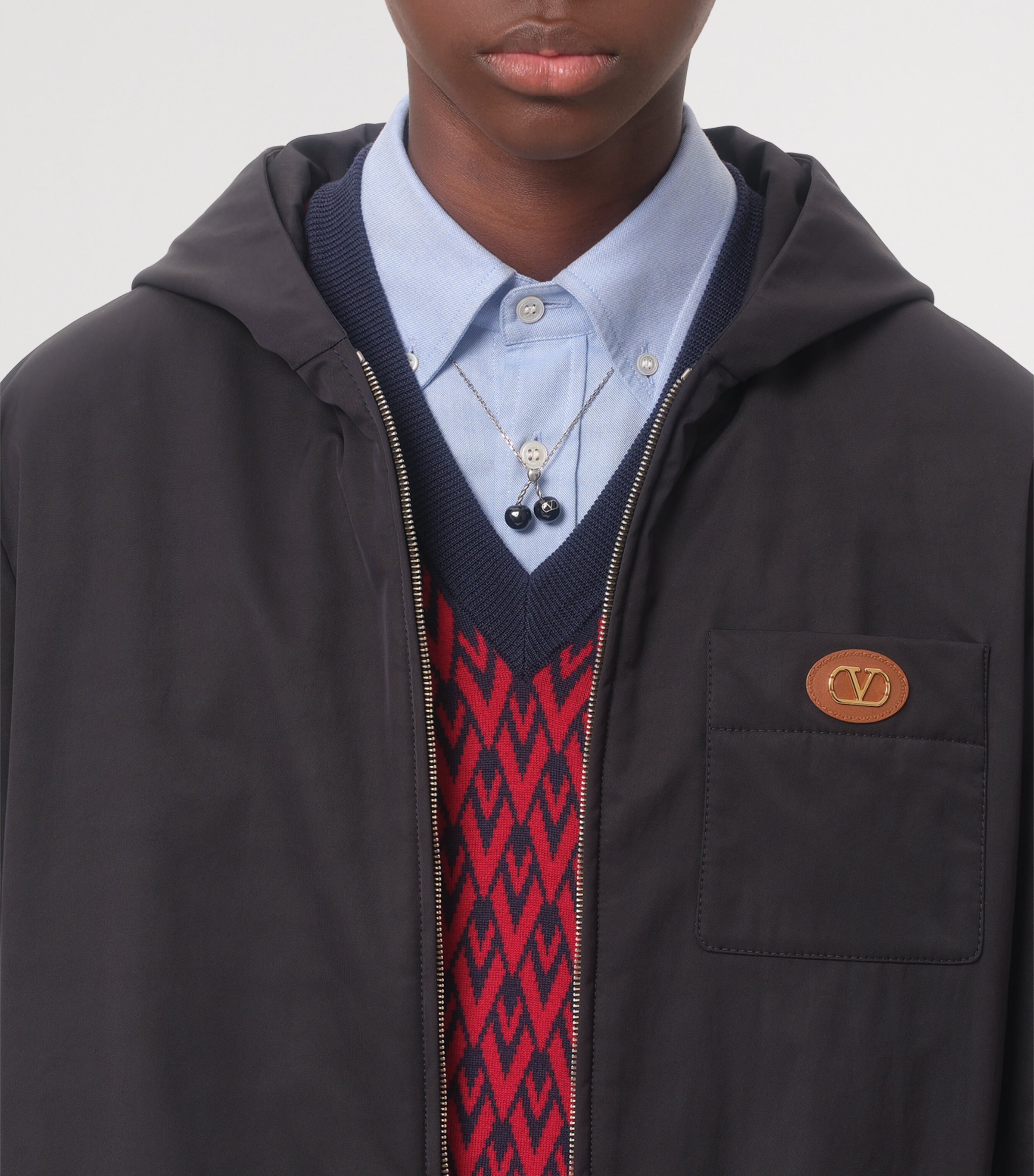 Hooded VLogo Jacket 598 Image 6