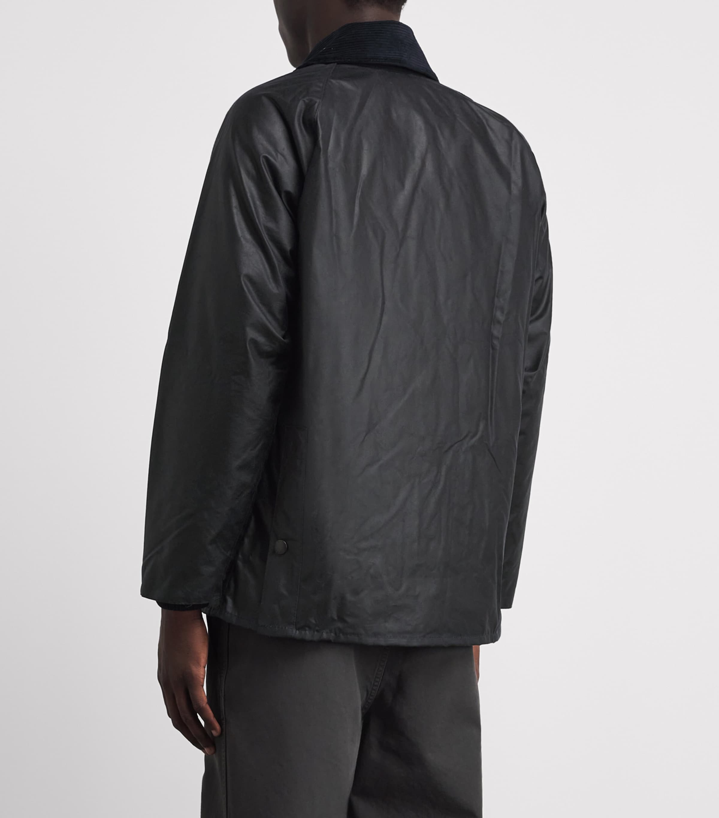 Barbour Mens Waxed Bedale Jacket Navy Image 11