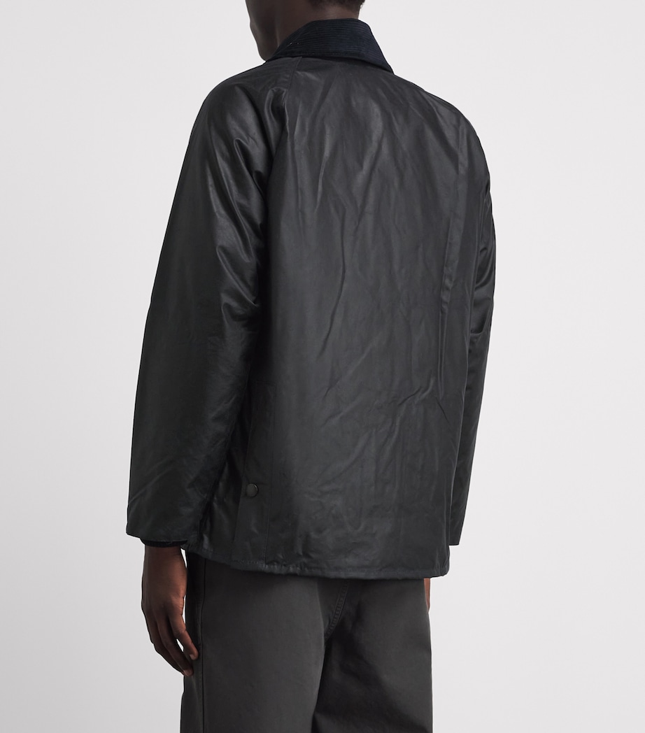 Barbour Mens Waxed Bedale Jacket Navy Image 11