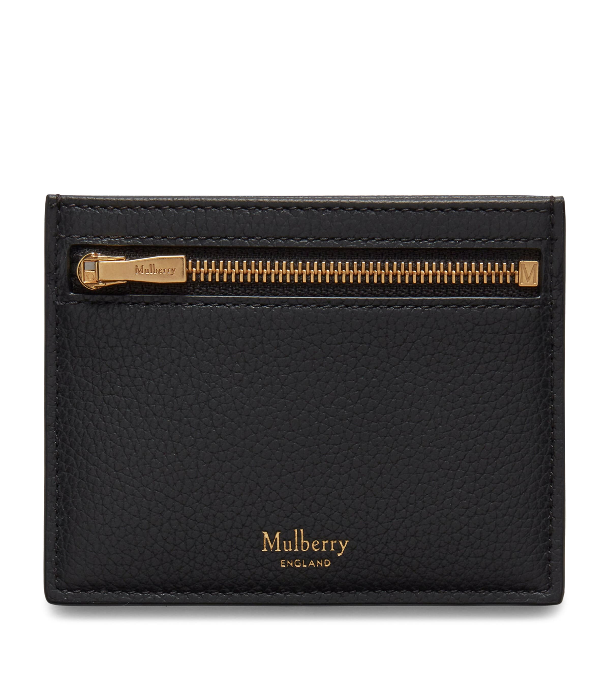 Shop Mulberry Leather Card Holder In Black