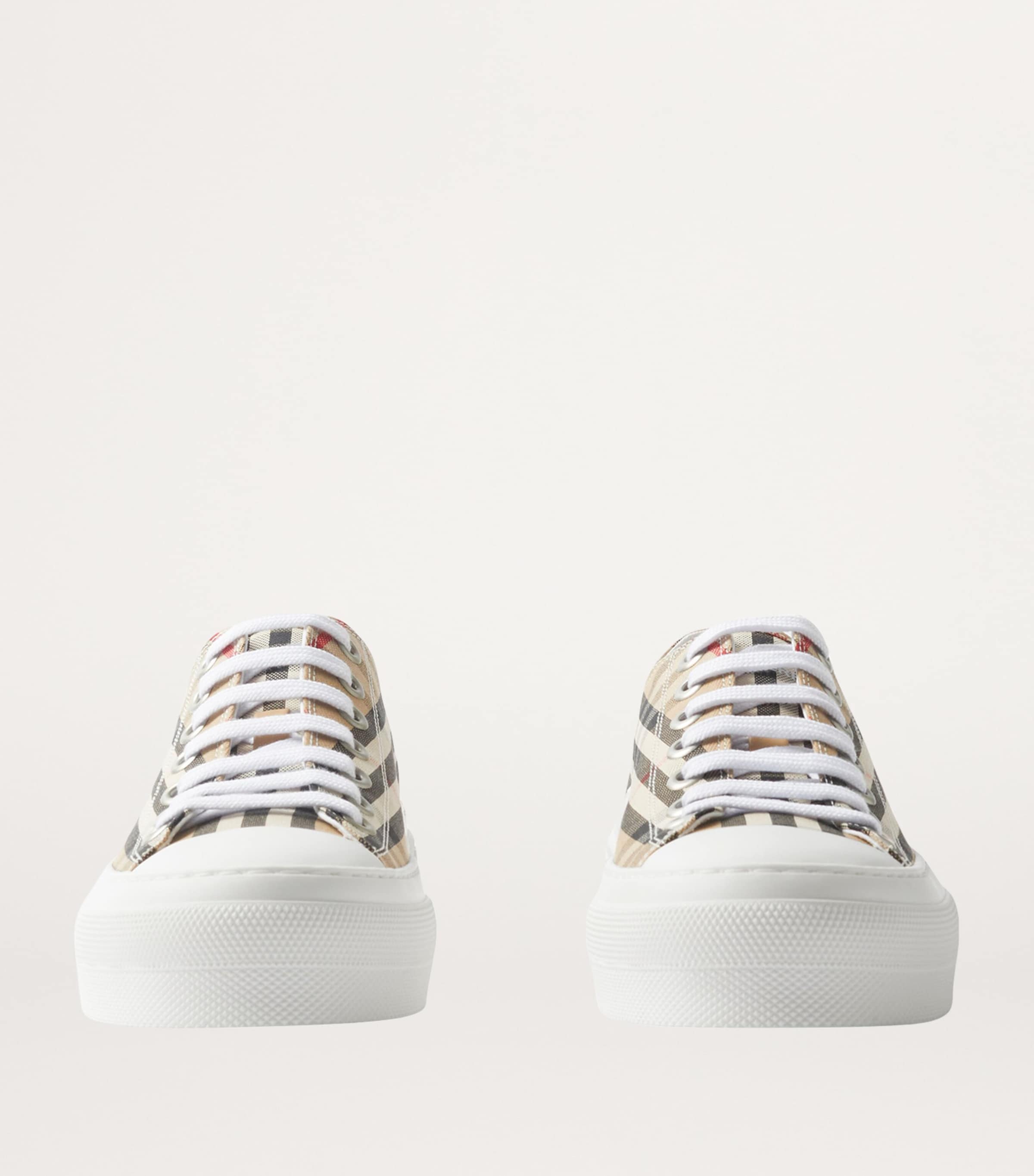 Cotton Check Sneakers ARCHIVE BEIGE IP CHK Image 2