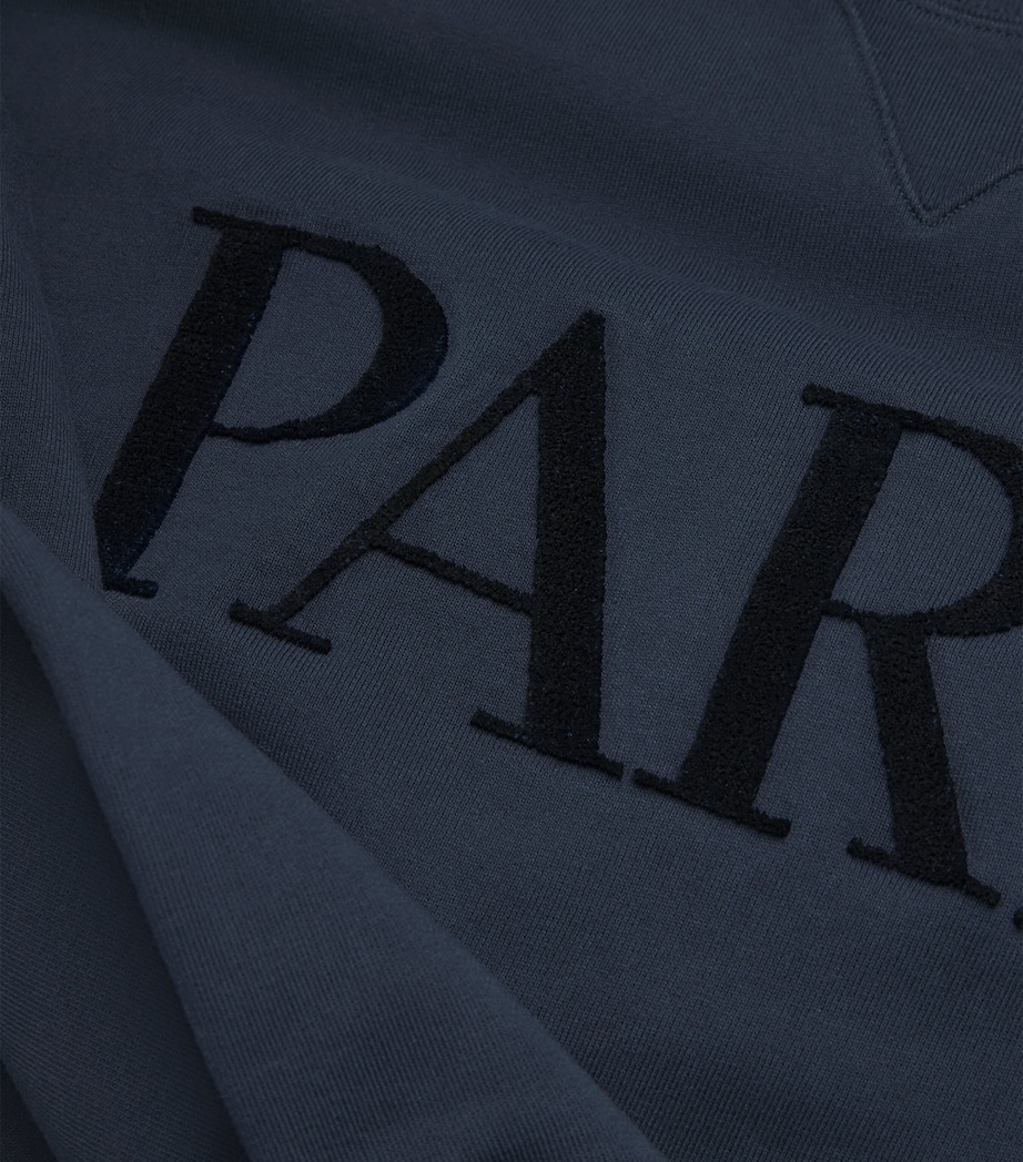 Cotton Paris Graphic Sweatshirt NAVY Image 5