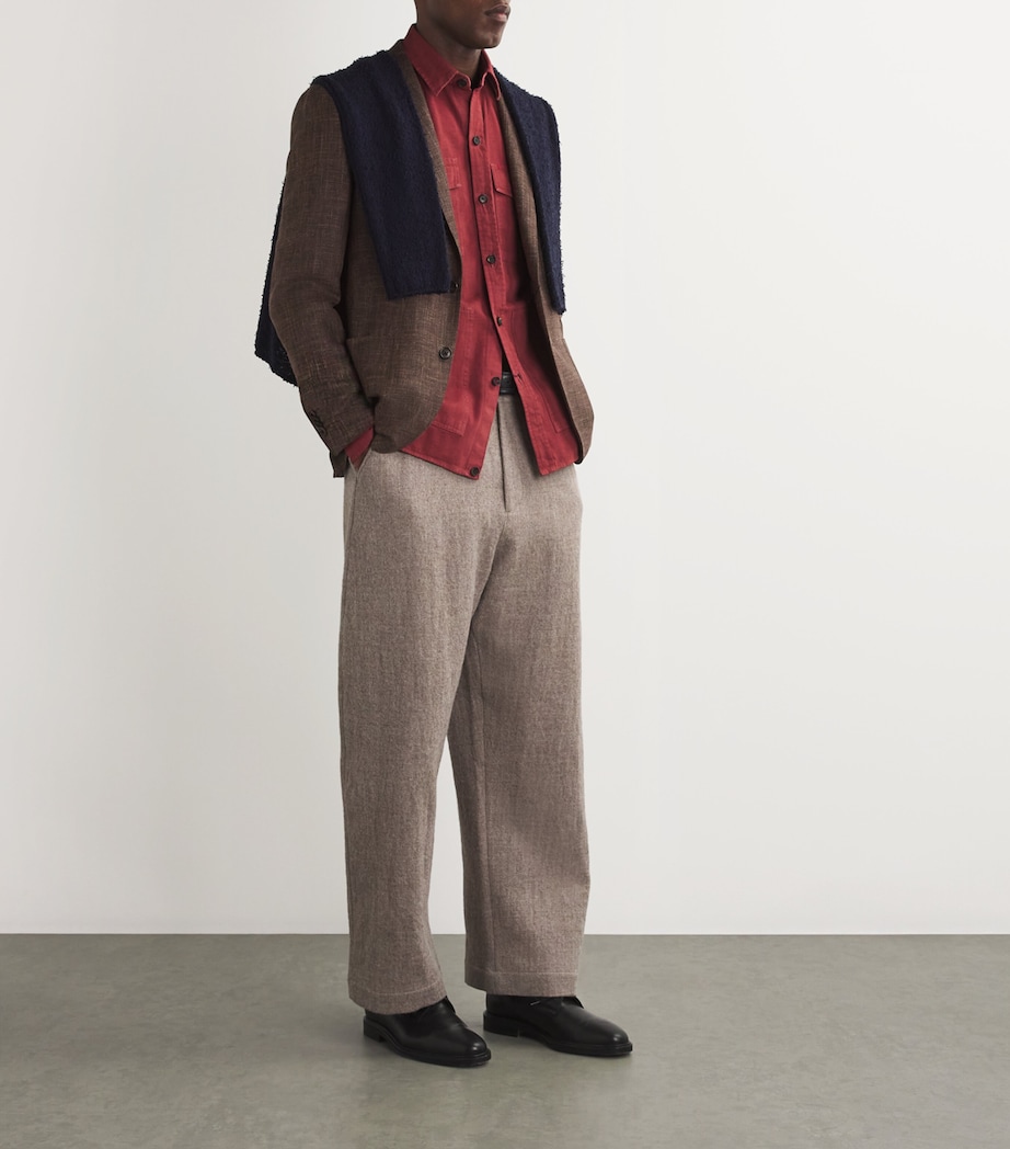 Virgin Wool-Blend Blazer 031 BRICK BROWN Image 2