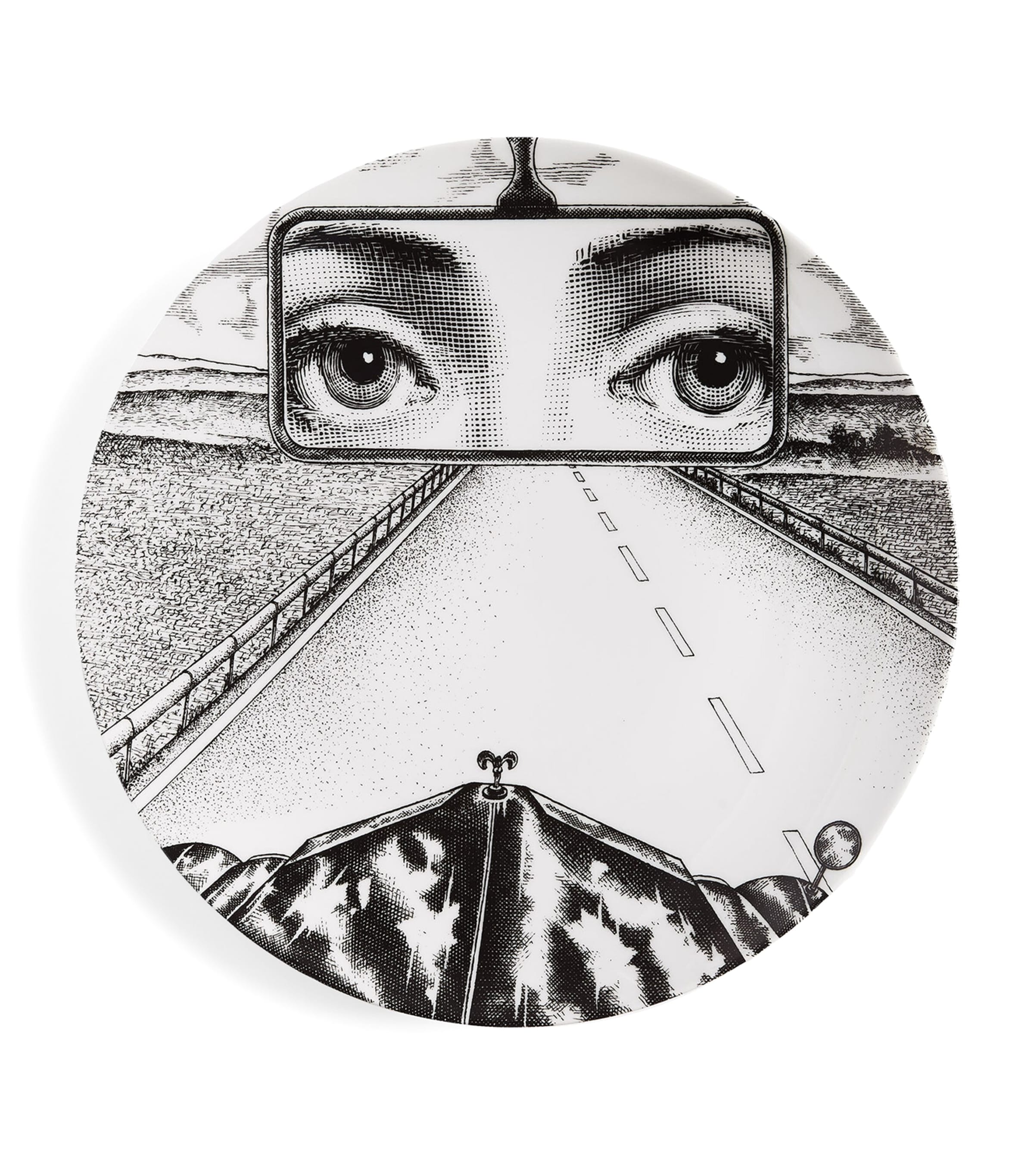 Fornasetti Tema e Variazioni No. 321 Wall Plate (26cm) | Home Accessories | Wall Plates | Designers | Fornasetti