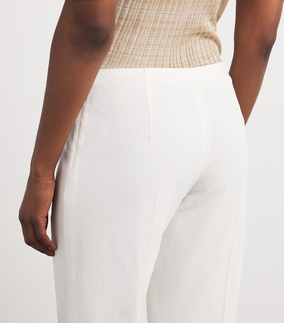 Cotton Walter Flared Trousers 168 CHALK Image 6