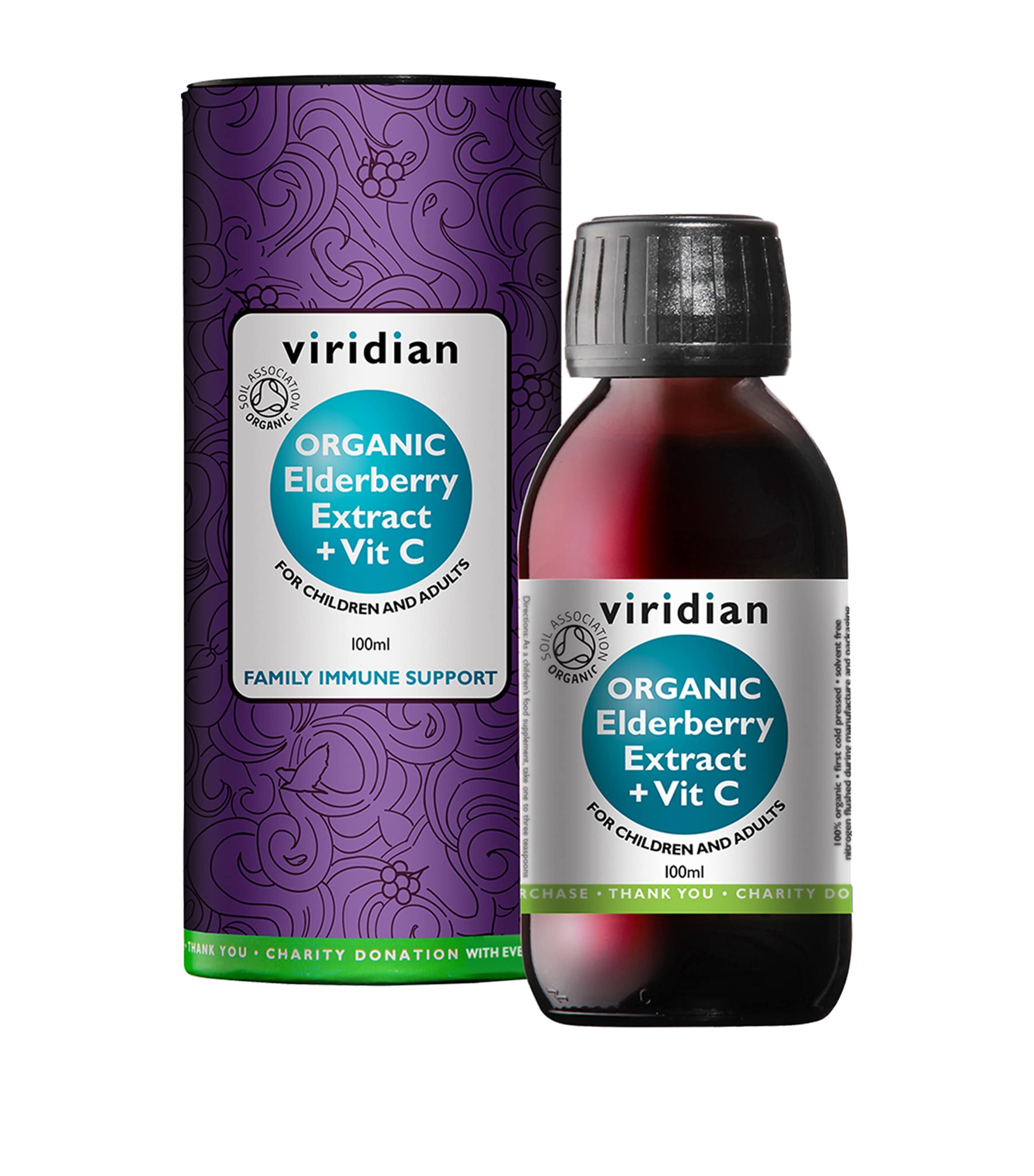 Viridian Organic Elderberry Elixir (100ml) | Health & Wellbeing | Vitamins & Supplements | Immune Boosting | Body Care | Beauty Supplements | Designers | Viridian