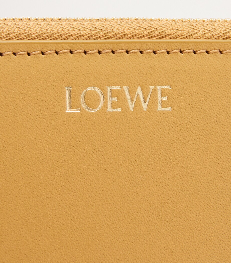 LOEWE Leather Knot Zip-Around Wallet Sahara/crimson Image 5