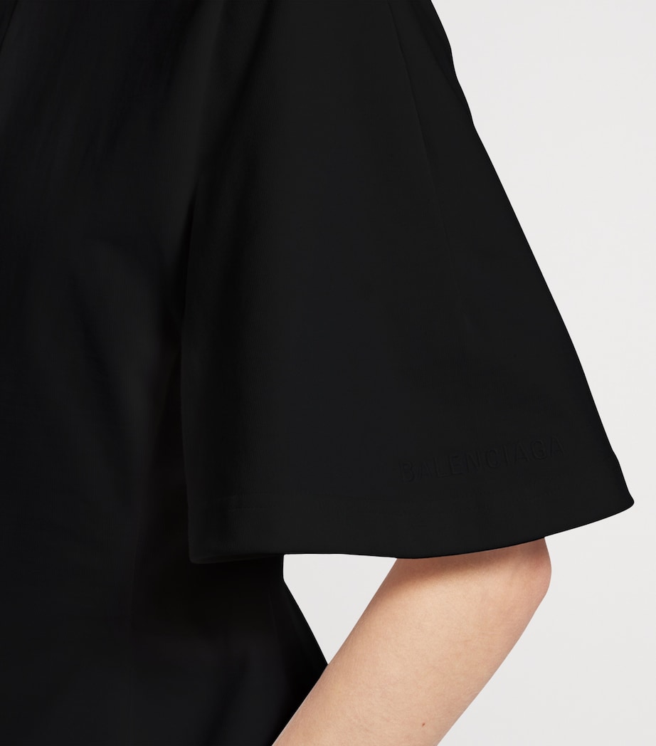 Balenciaga Womens Cotton Shaped T-Shirt Image 6