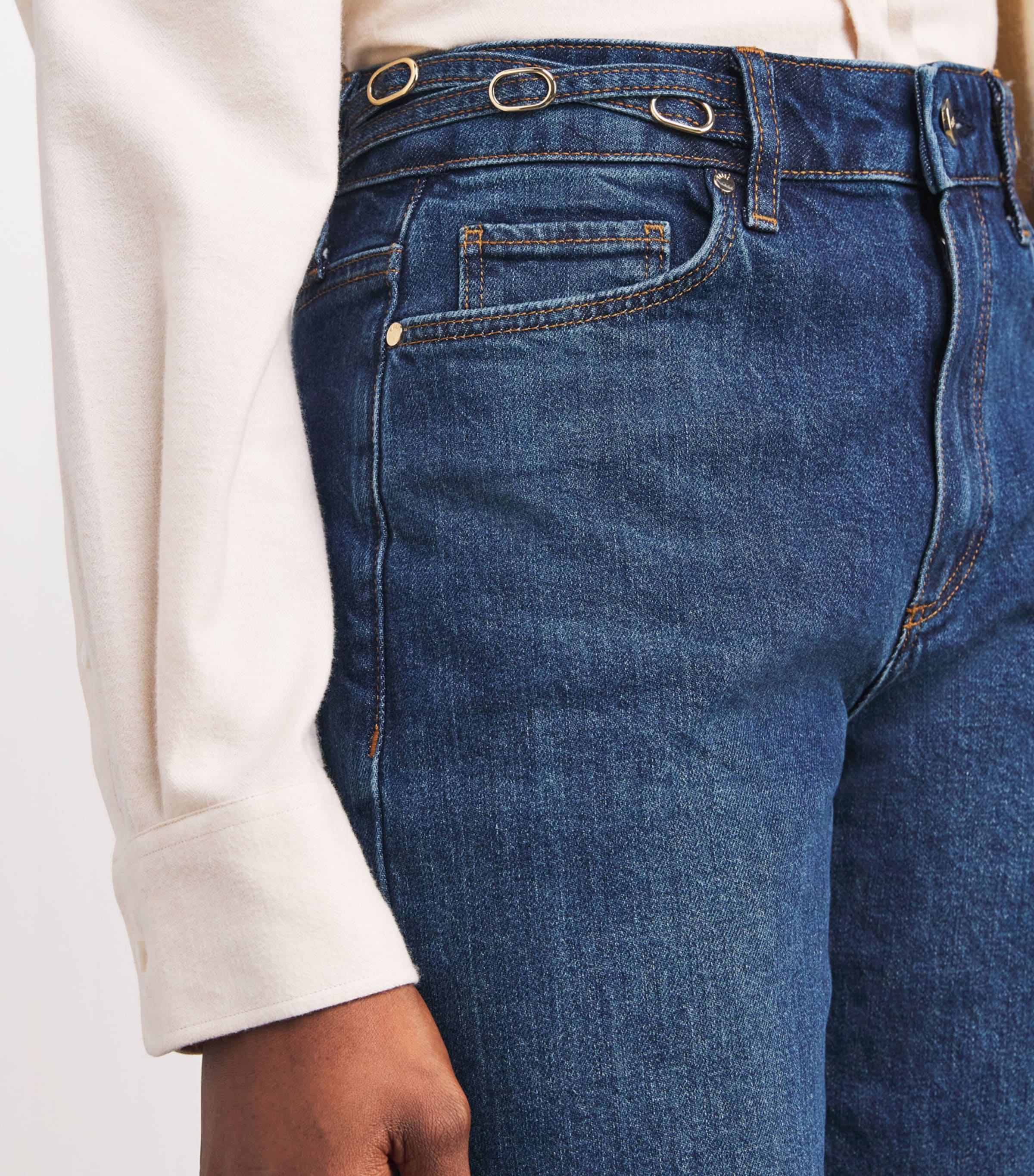 Leenah Wide-Leg Jeans TECHNIQUE Image 6