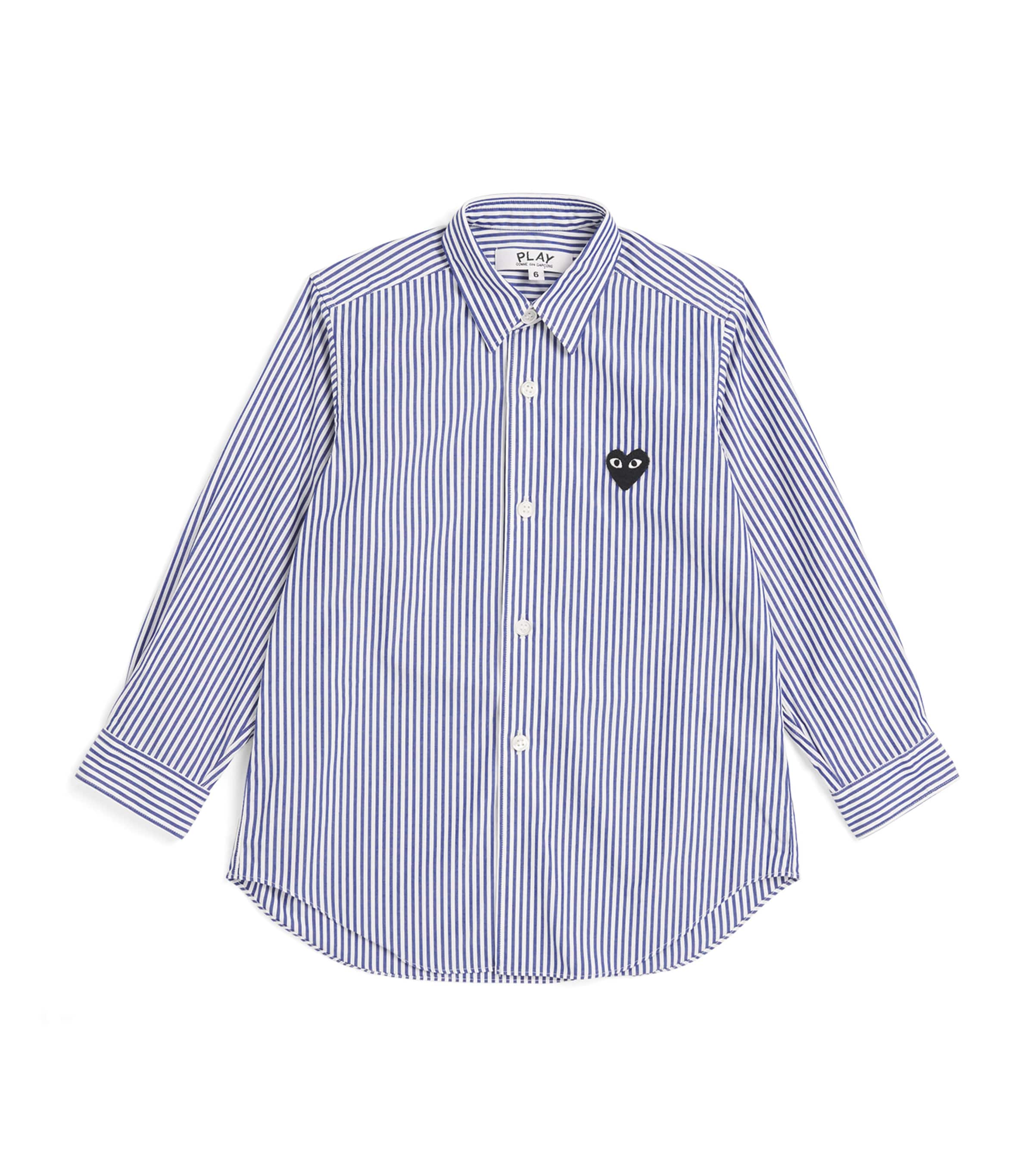 Comme Des Garçons Cotton Stripe Heart Shirt (2-6 Years) Image 1