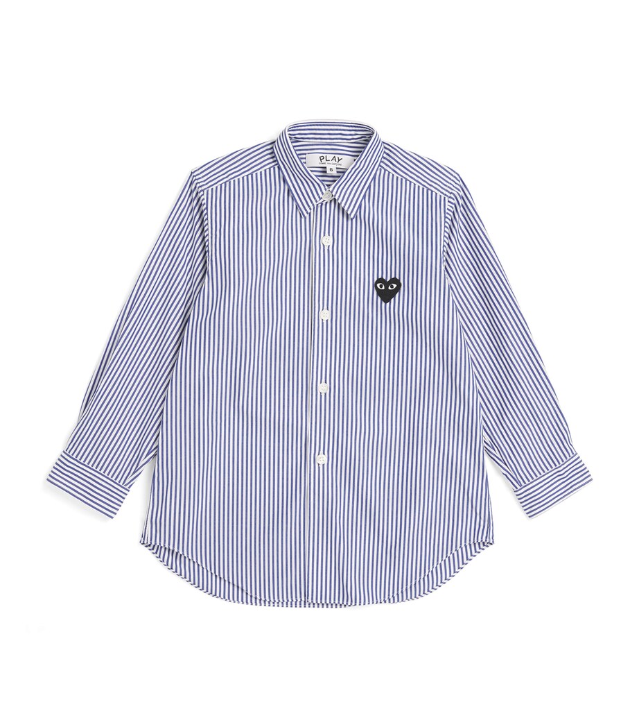 Comme Des Garçons Cotton Stripe Heart Shirt (2-6 Years) Image 1