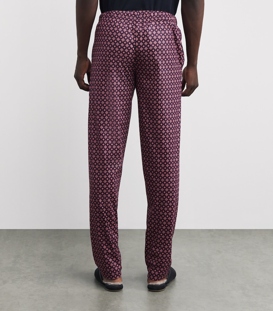 Cotton Night & Day Lounge Trousers 3035 BLUE GEMS PRINT Image 4