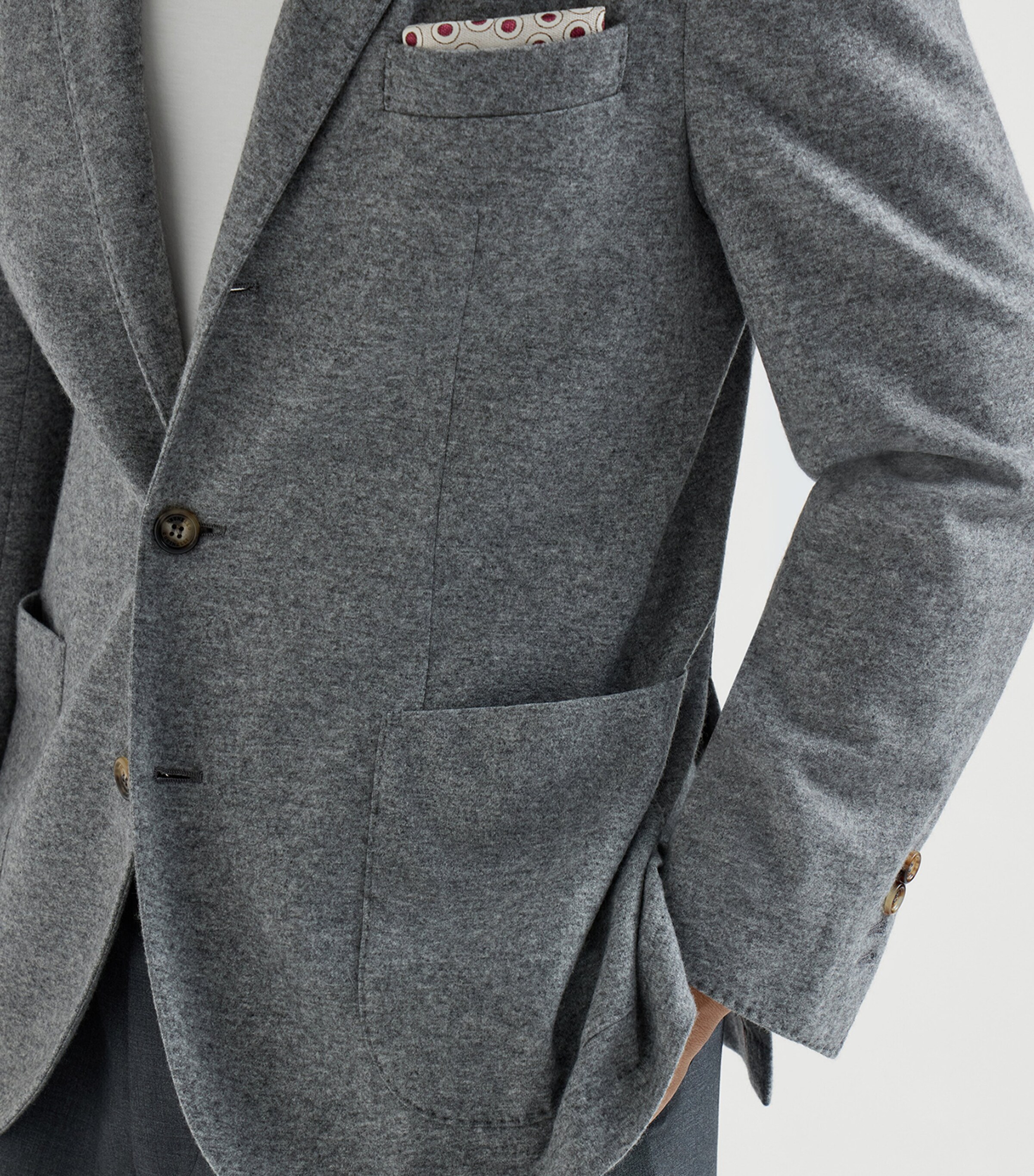 Brunello Cucinelli Mens Cashmere Jersey Blazer Image 6