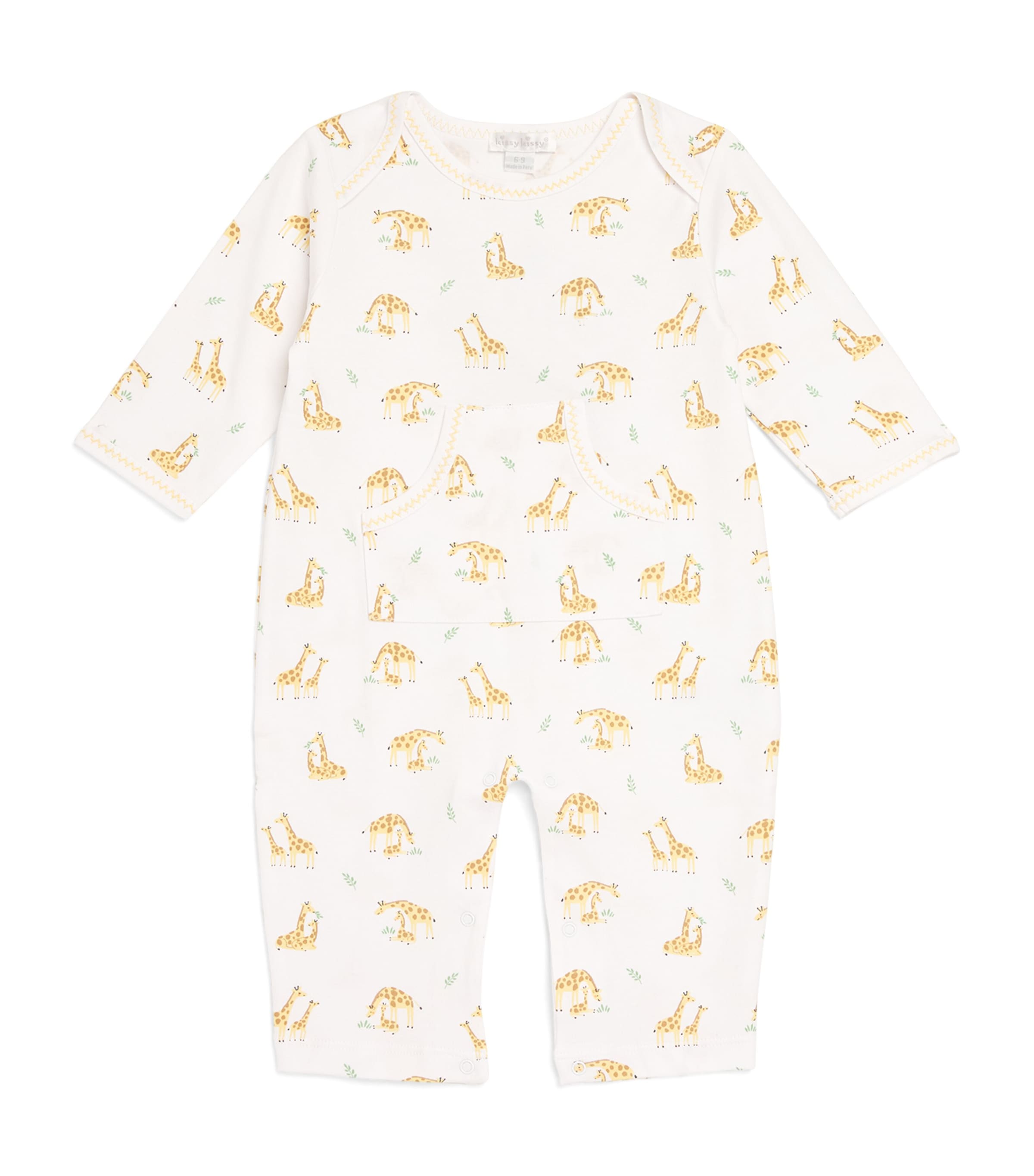 KISSY KISSY PIMA COTTON GIRAFFE DUO PLAYSUIT