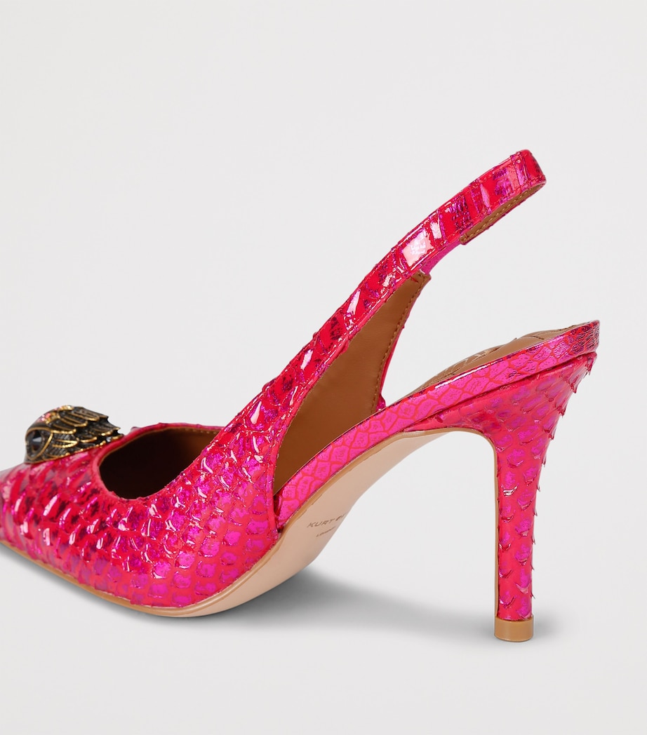 Leather Belgravia Slingback Pumps FUCHSIA Image 2
