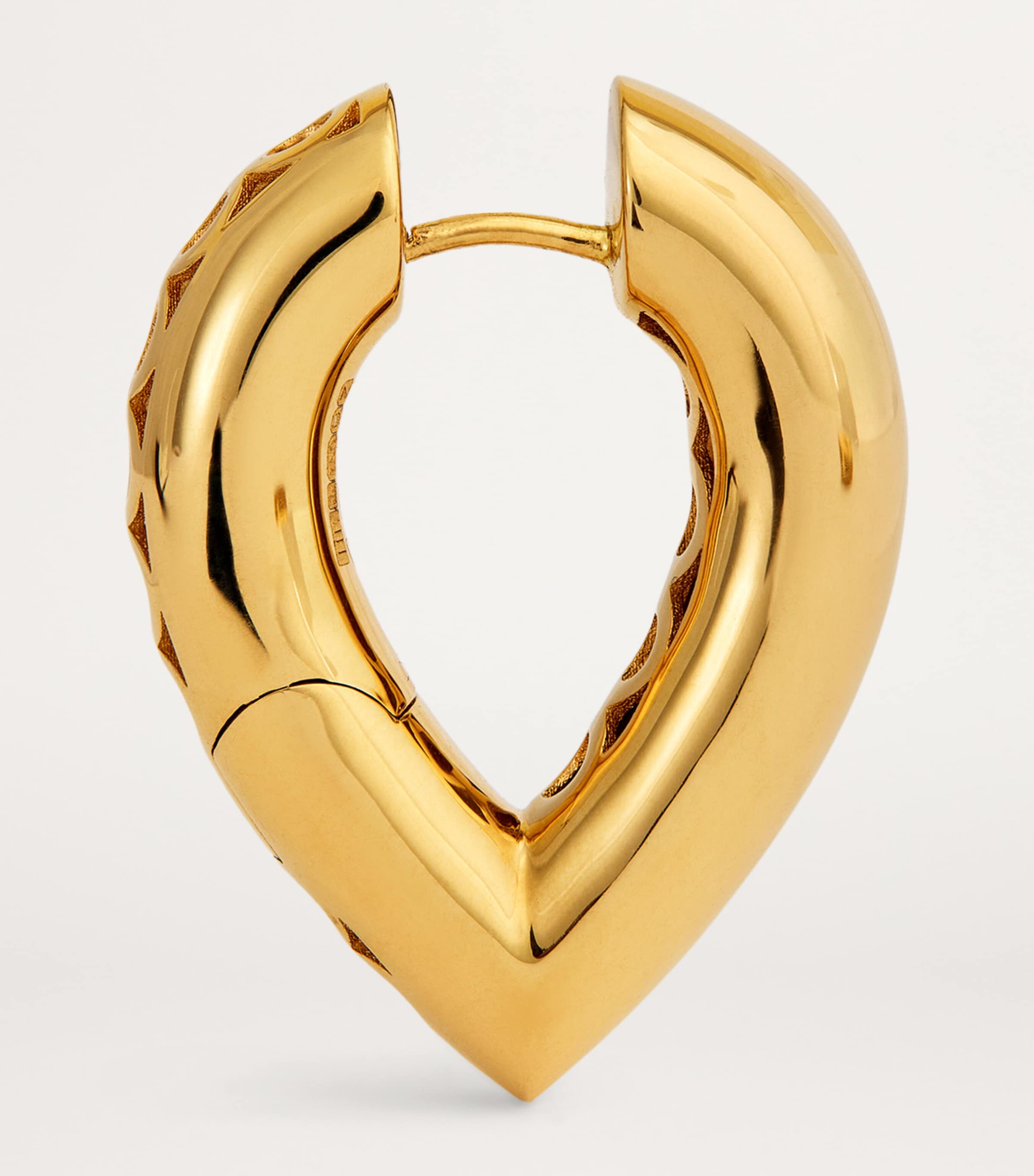 Big Yellow Gold Drop Link Earrings YELLOW GOLD Image 4