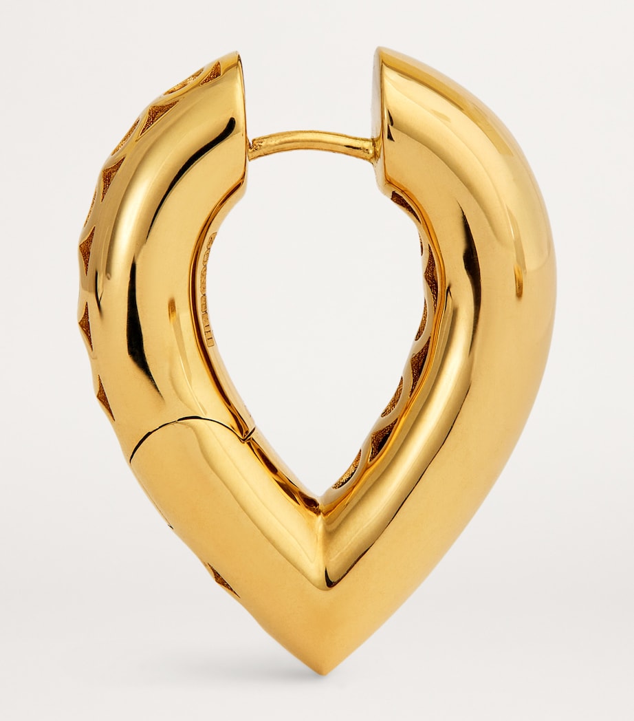 Big Yellow Gold Drop Link Earrings YELLOW GOLD Image 4