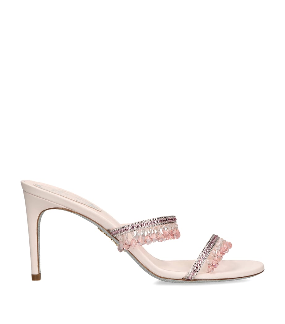 Embellished Chandelier Mules 80 PALE PINK Image 1