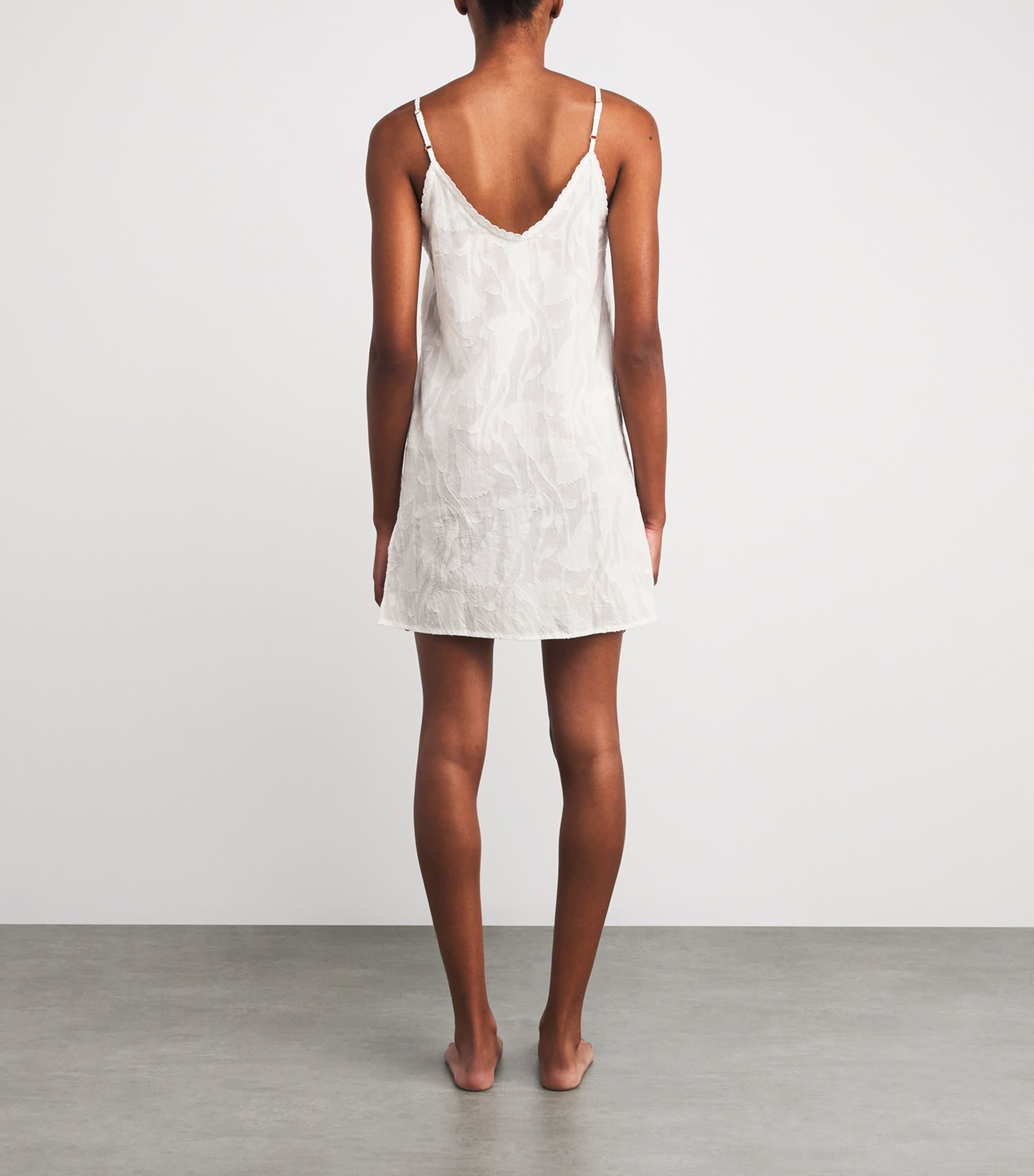 Floral Jacquard Nightdress OFF WHITE Image 3