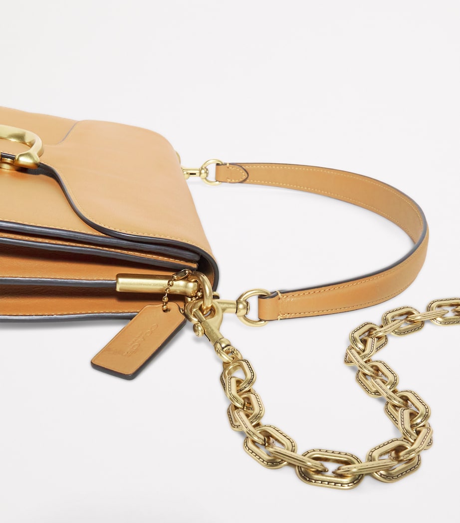 Coach Leather Soft Tabby Shoulder Bag Brown Image 6