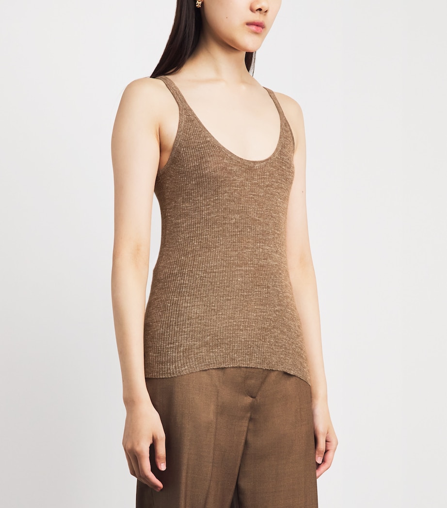 Gabriela Hearst Womens Cashmere-Silk Cinxia Tank Top Cht Chestnut Image 4