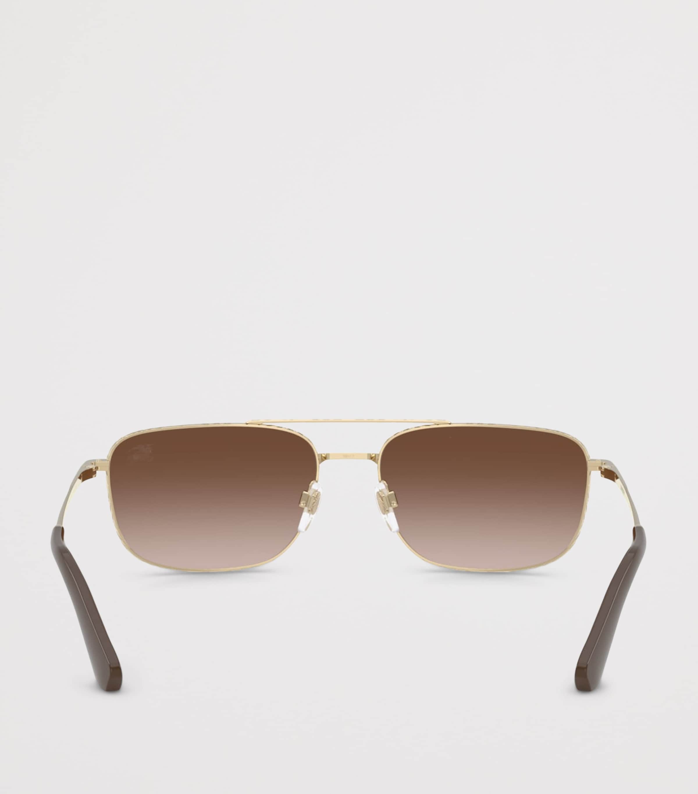 Burberry Metal BE3170 Pilot Sunglasses Gold Image 4