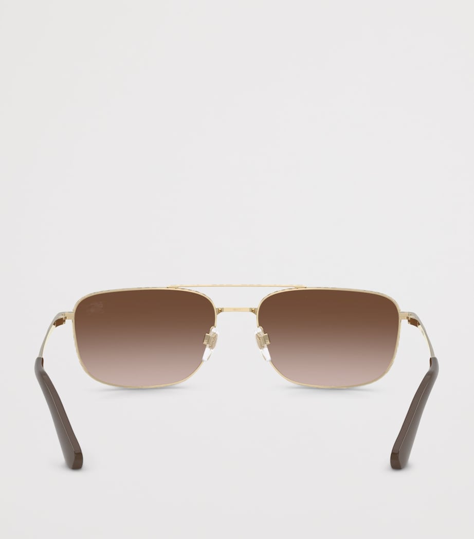 Burberry Metal BE3170 Pilot Sunglasses Gold Image 4