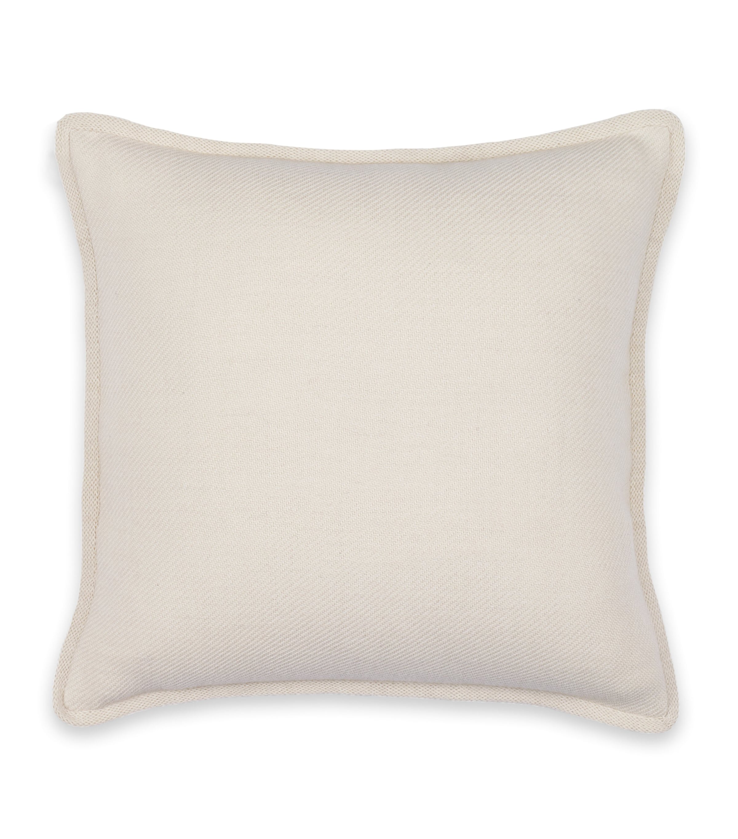 Hamam Wool Alpaca Frame Square Cushion Case In Neutral
