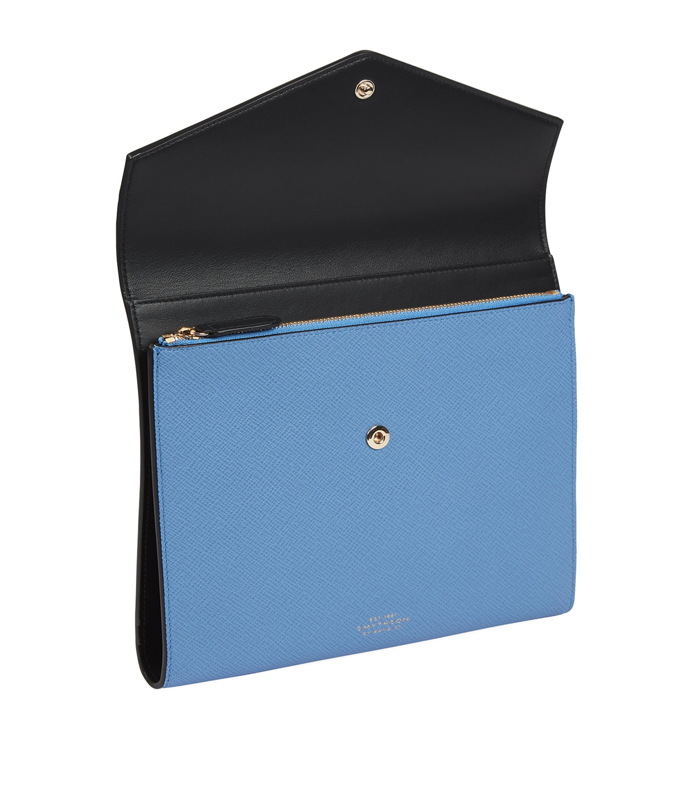 Leather Panama A5 Writing Folder NILE BLUE Image 3