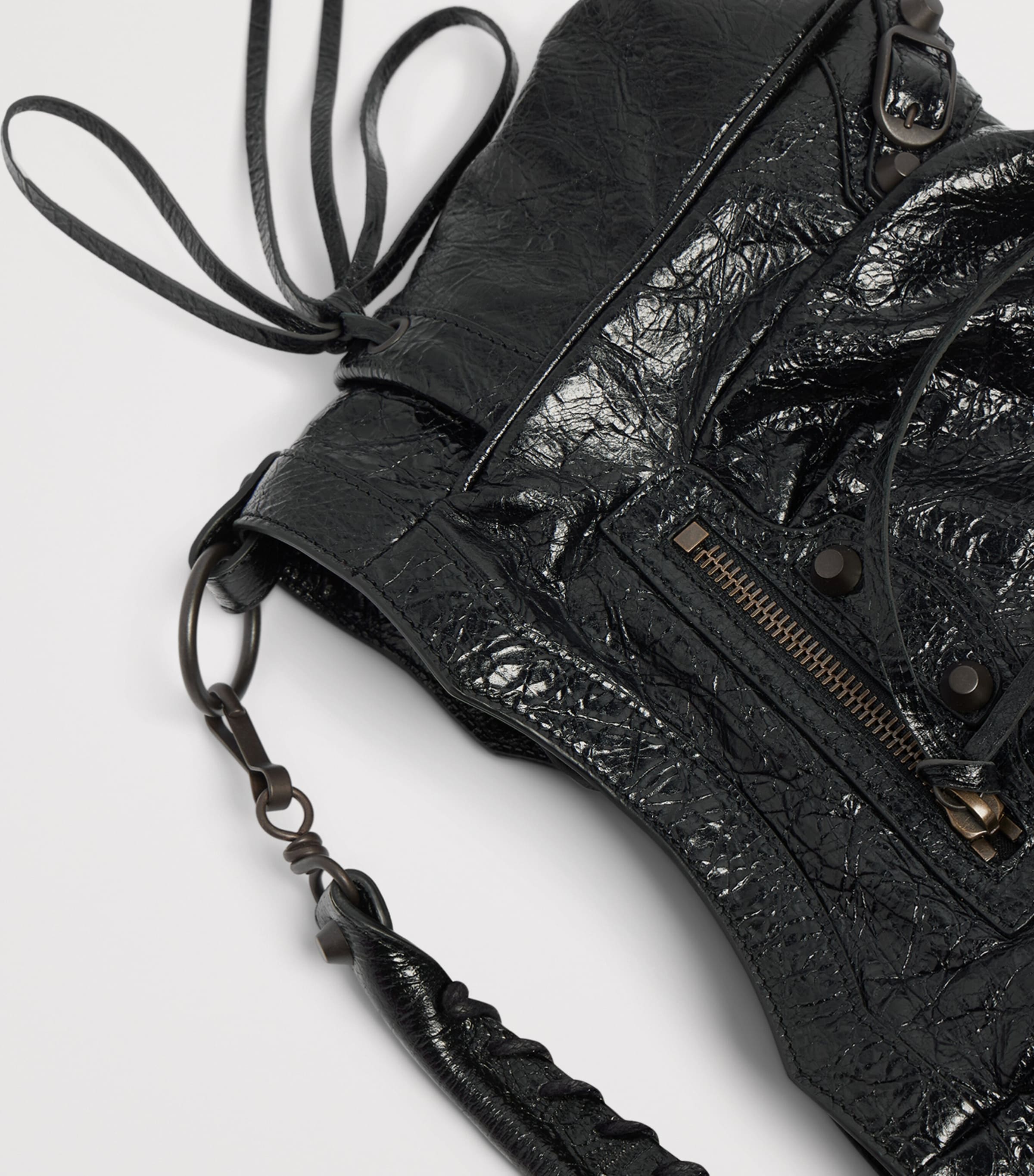 Balenciaga Womens Lambskin Le City Shoulder Bag Image 6