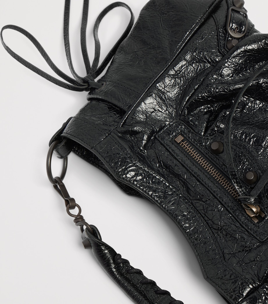 Balenciaga Womens Lambskin Le City Shoulder Bag Image 6