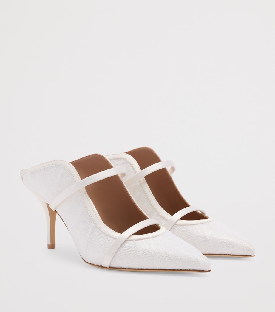 Tulle Maureen Heeled Mules 70 WHITE Image 3