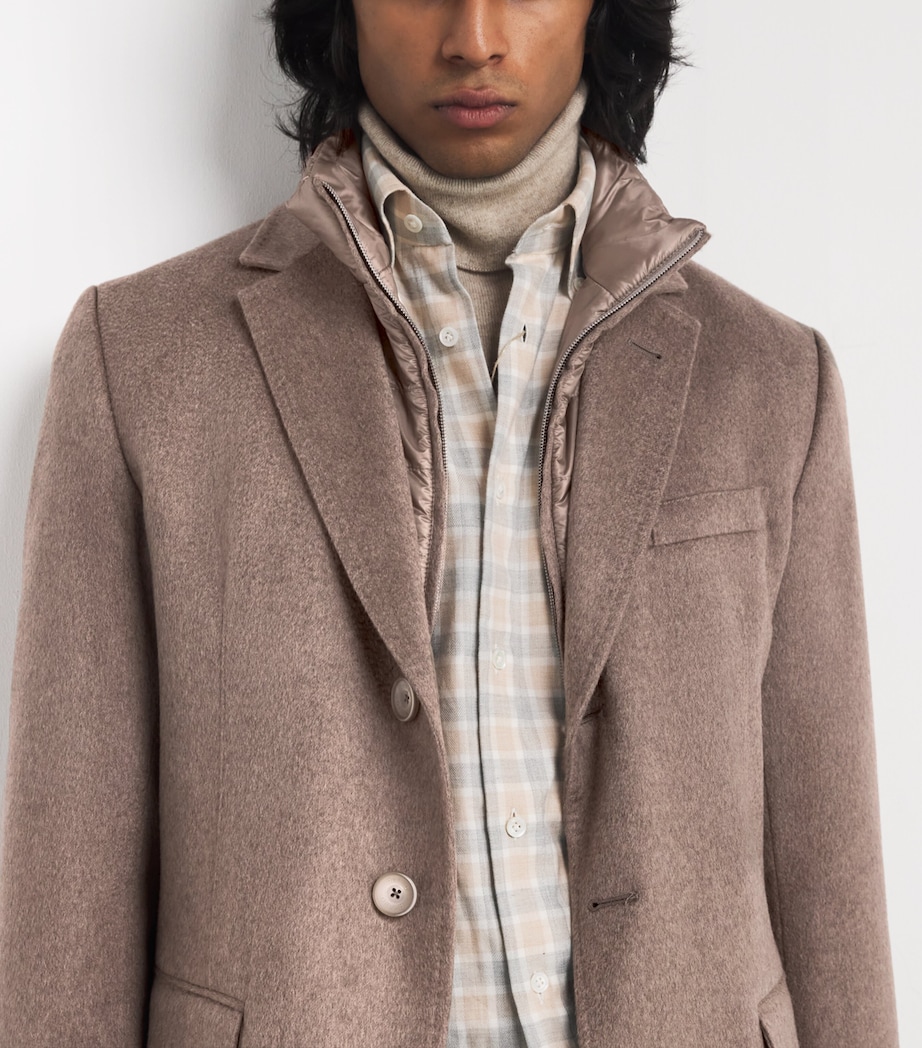 Cashmere Padded-Insert Overcoat 2700 BEIGE Image 6