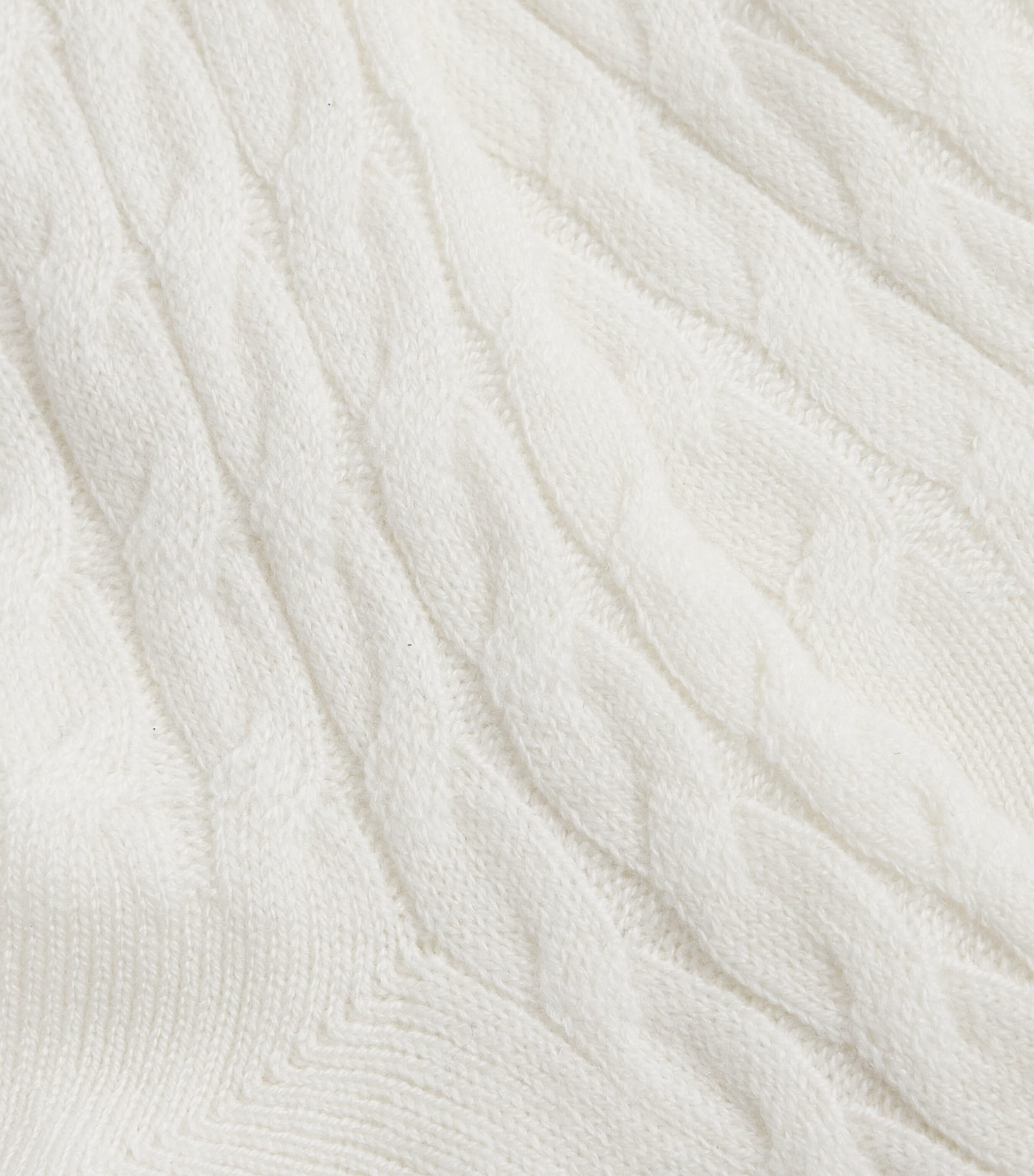 Cashmere-Blend Cable Knit Socks BIANCO E BEIGE Image 2