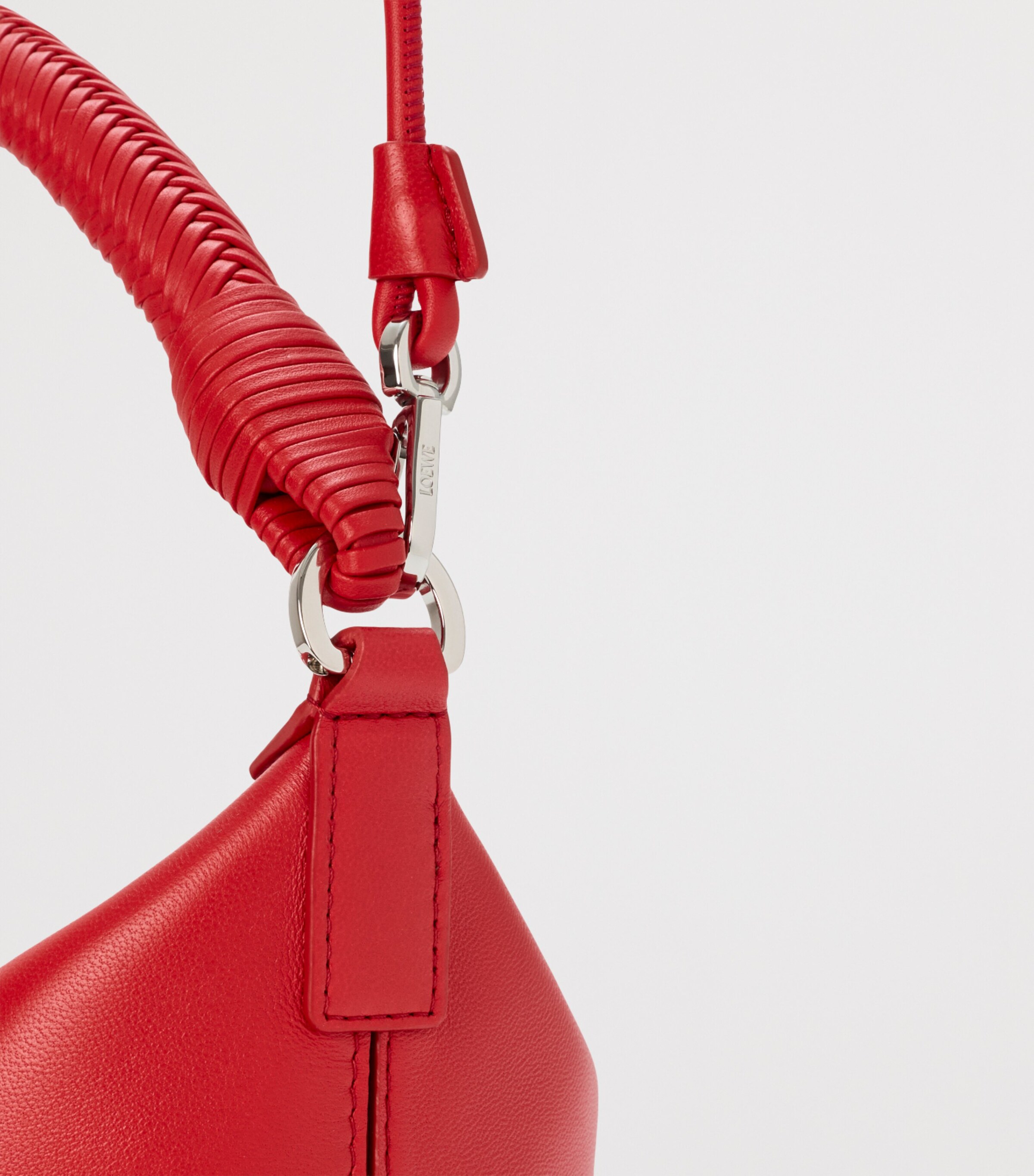 LOEWE Leather Cala 180 Top-Handle Bag Red Image 11