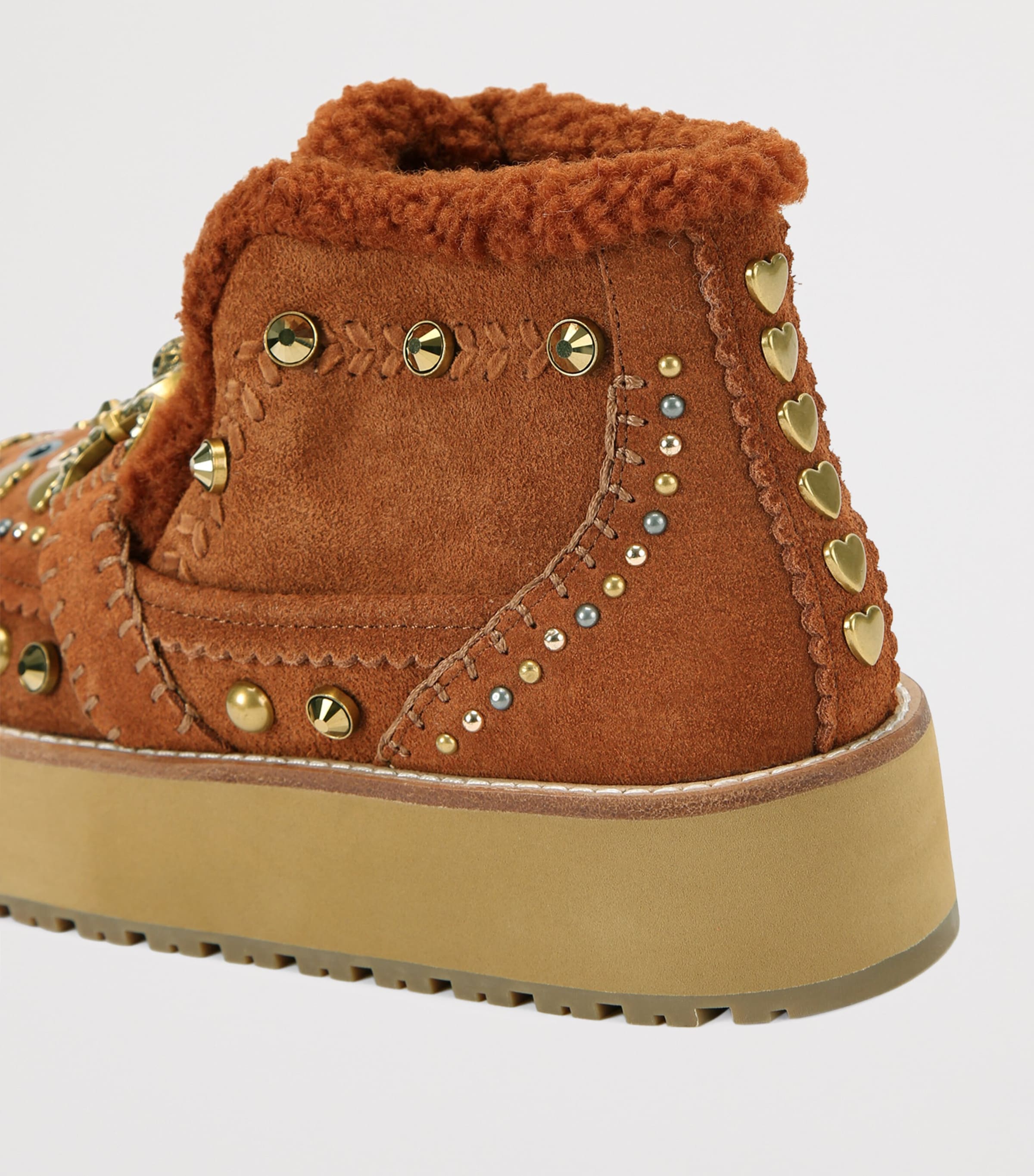 Suede Mansion Cosy Ankle Boots TAN COMB Image 2