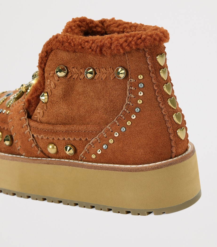 Suede Mansion Cosy Ankle Boots TAN COMB Image 2