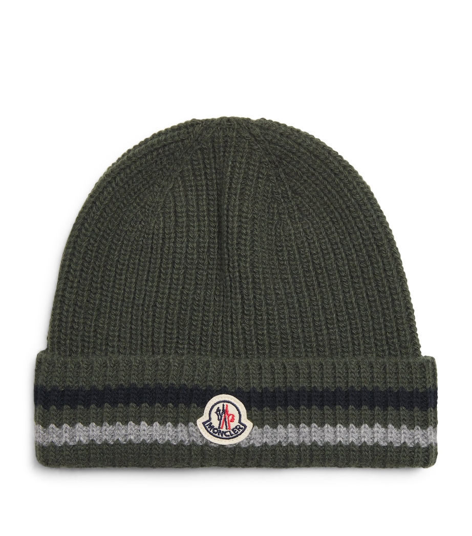 Virgin Wool Logo Patch Beanie 842 Image 1