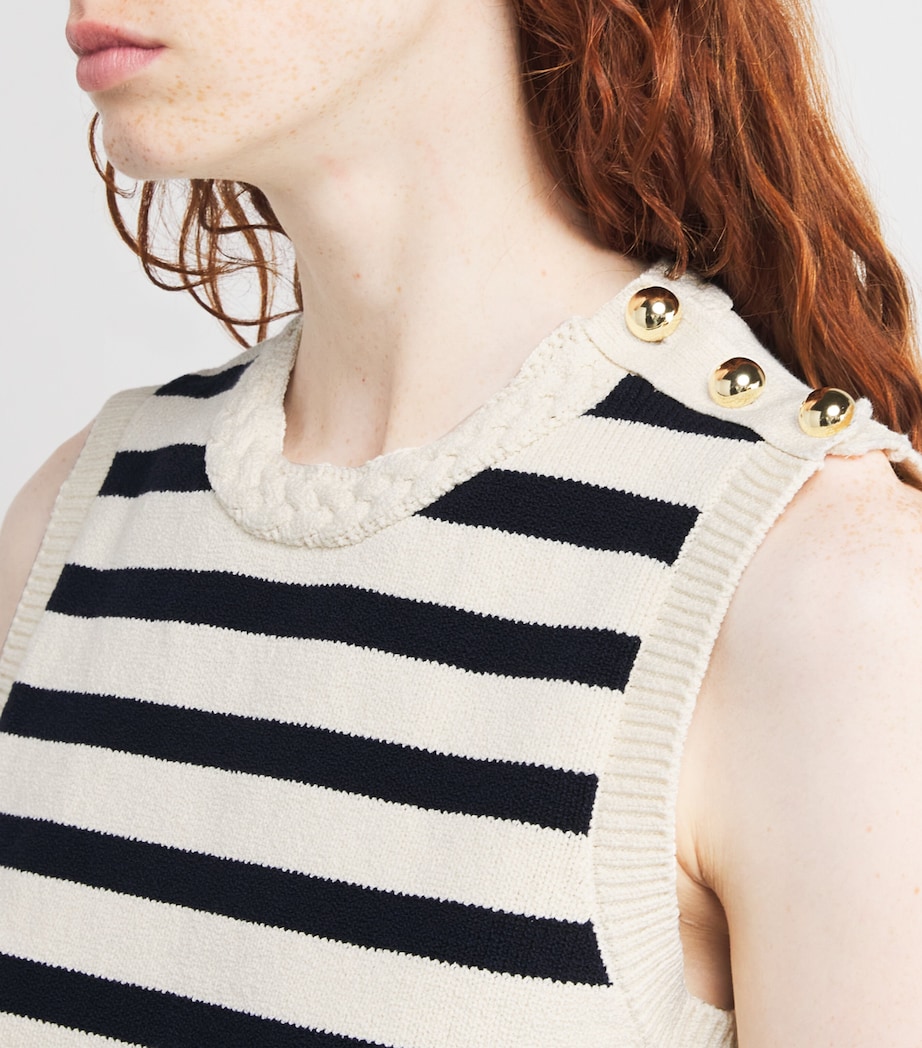 Stripe The Harbor Vest Top NAVY MULTI Image 6