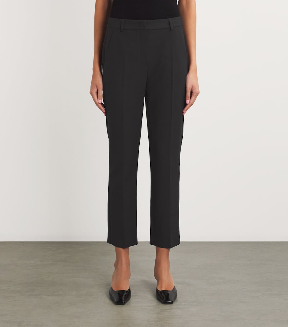 Straight Tailored Trousers BLACK Image 3