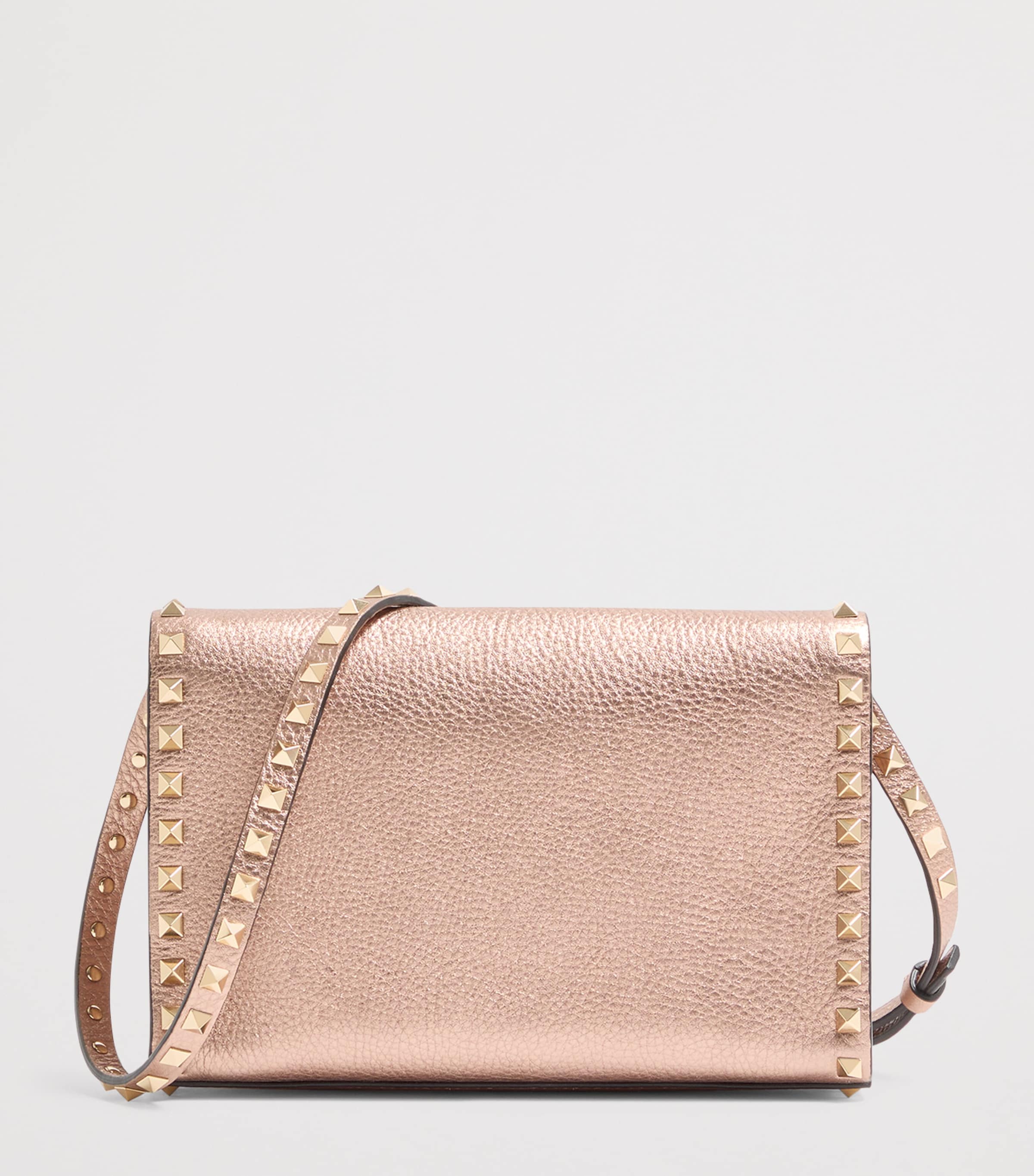 Small Leather Rockstud Shoulder Bag GF9 Image 4